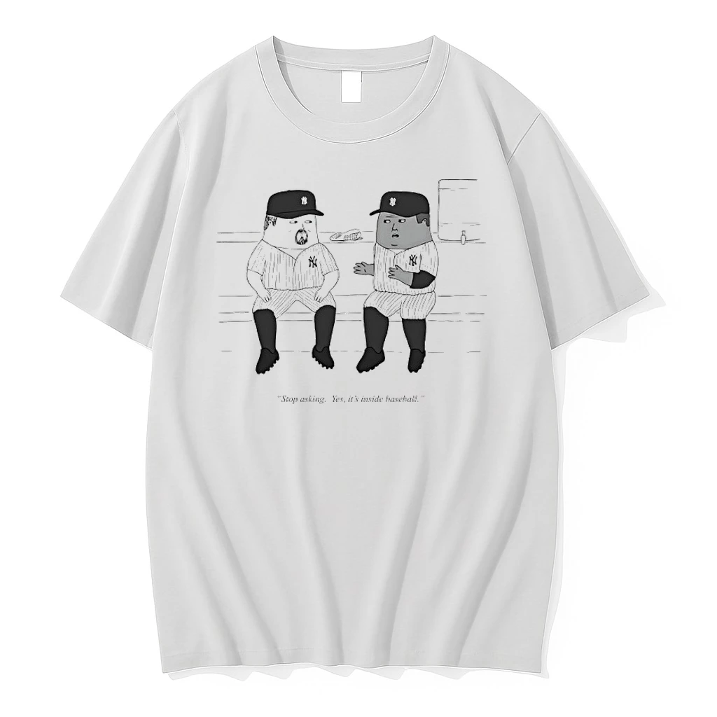 New York Yankees Stop Asking Yes Its Inside Baseball Caricature Shirts
