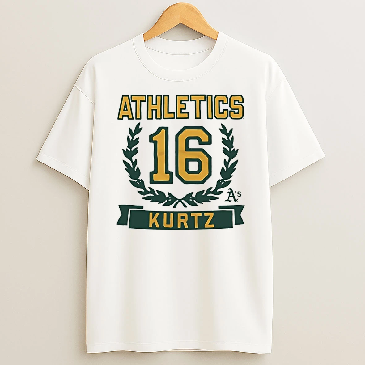 Nick Kurtz 16 Athletics Baseball Name And Number Shirts