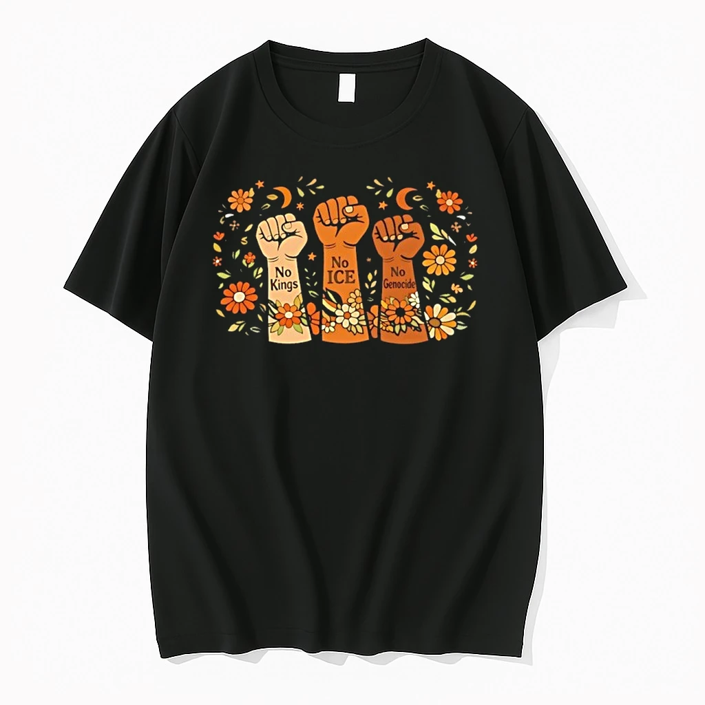 No Kings No Ice No Genocide Hands Shirts