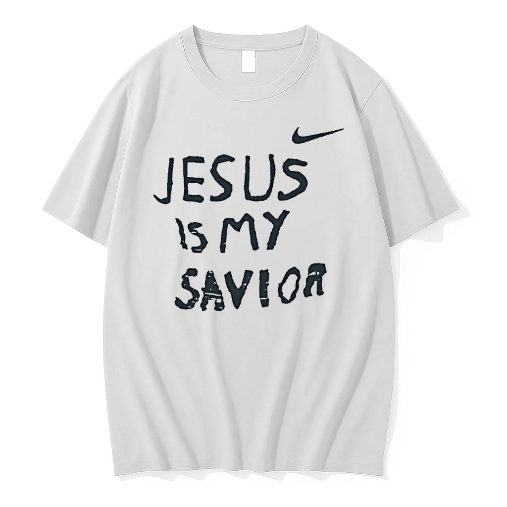 Norbert Lesniak Wearing Jesus Is My Saviour Shirts
