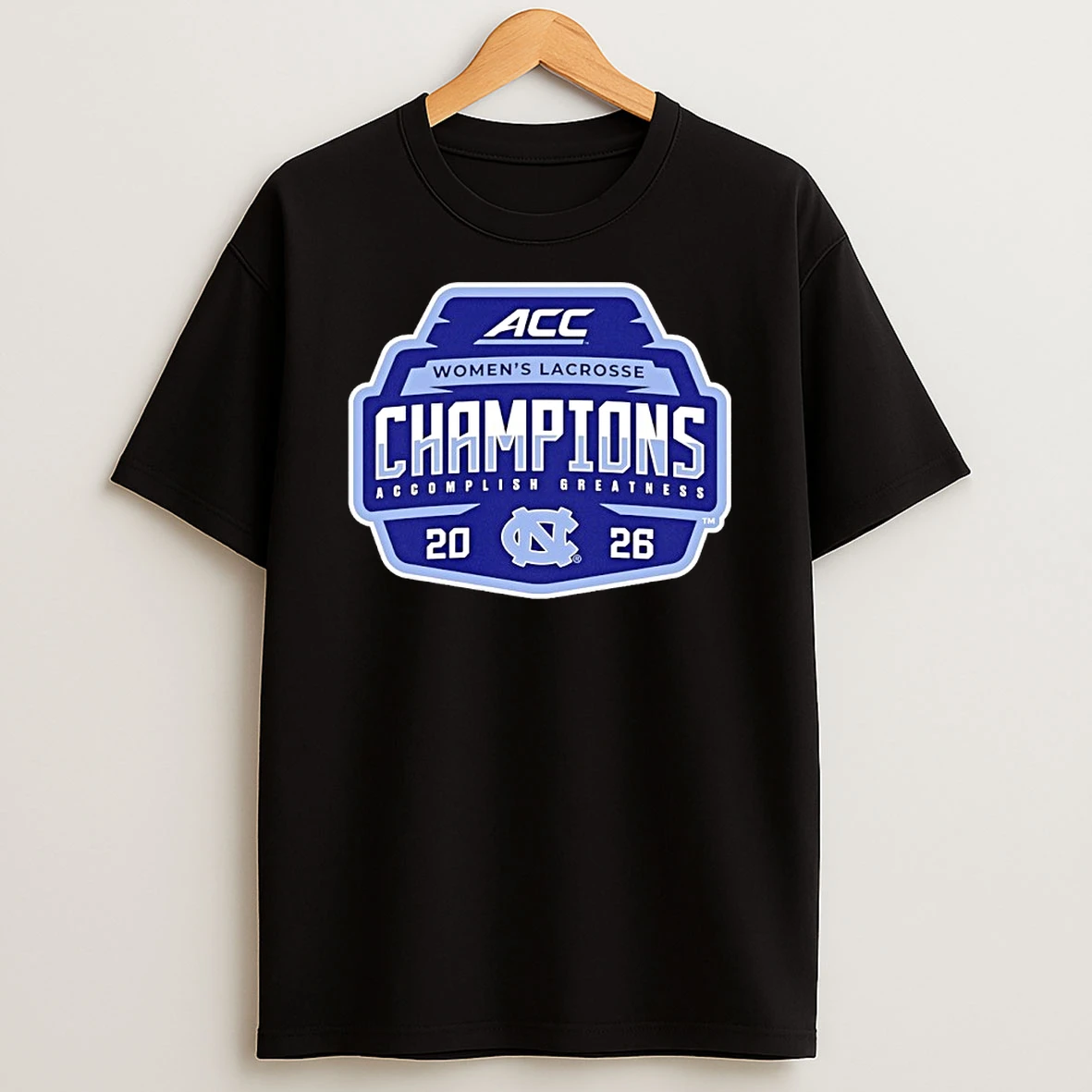 North Carolina Tar Heels 2026 Acc Womens Lacrosse Champions Shirts