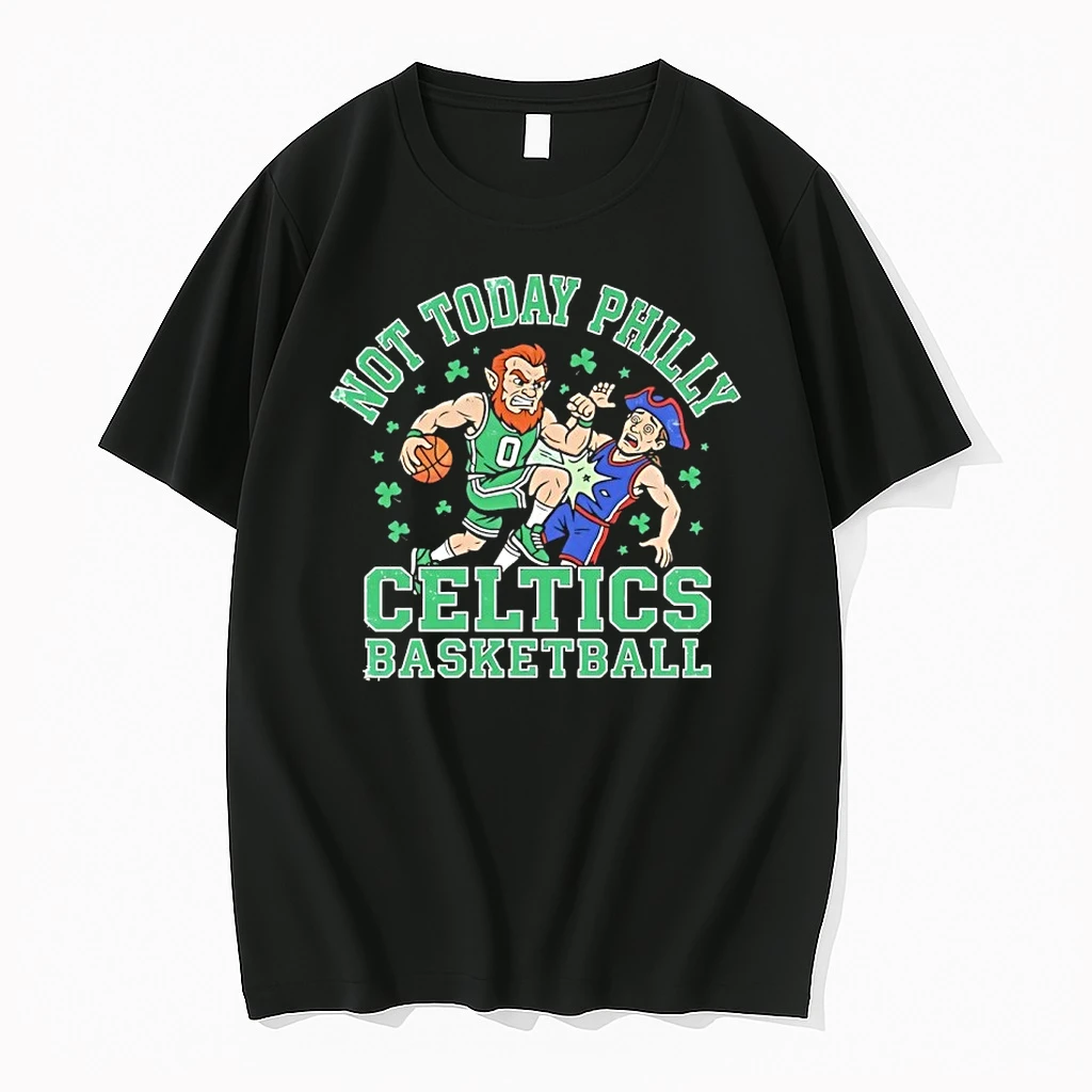 Not Today Philly Boston Celtics Basketball Mascot Shirts