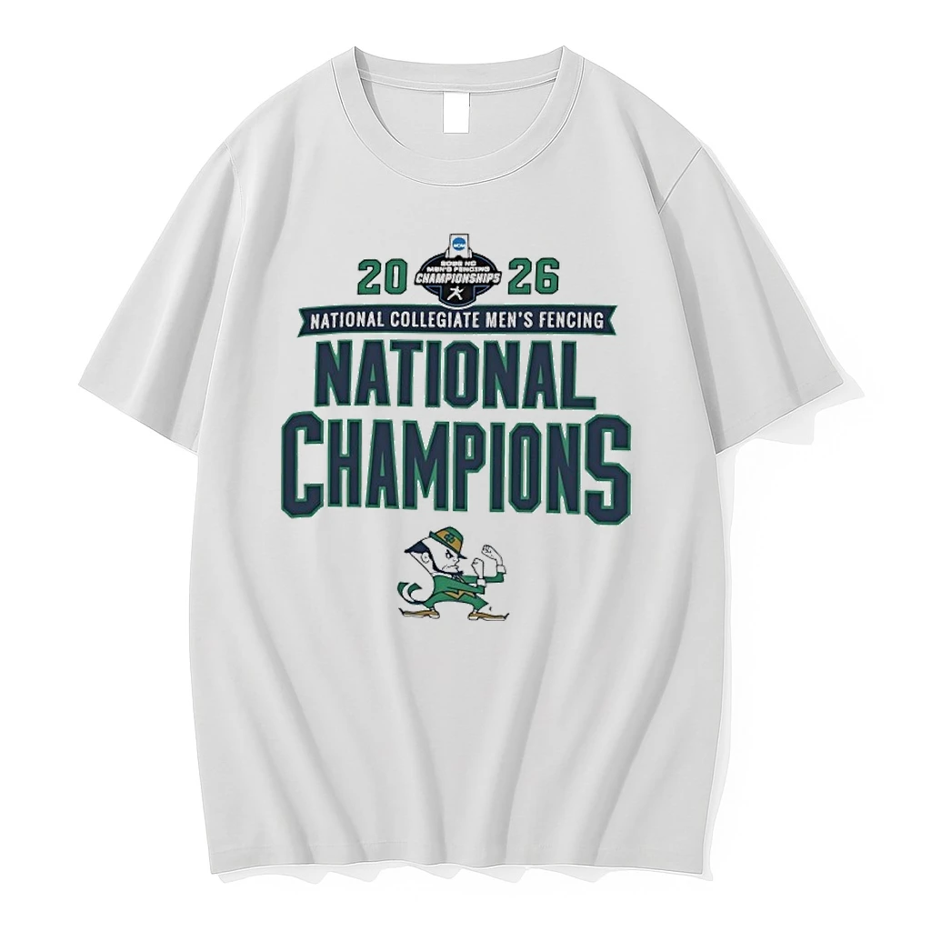 Notre Dame Fighting Irish 2026 Mens Fencing National Champions Shirts