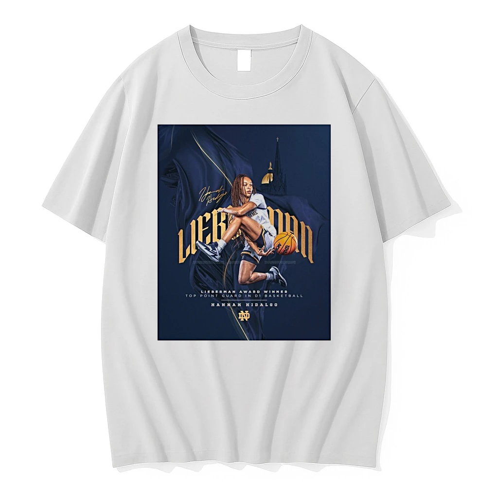 Notre Dame Hannah Hidalgo 2026 Nancy Lieberman Award Top Point Guard In D1 Basketball Signature Shirts