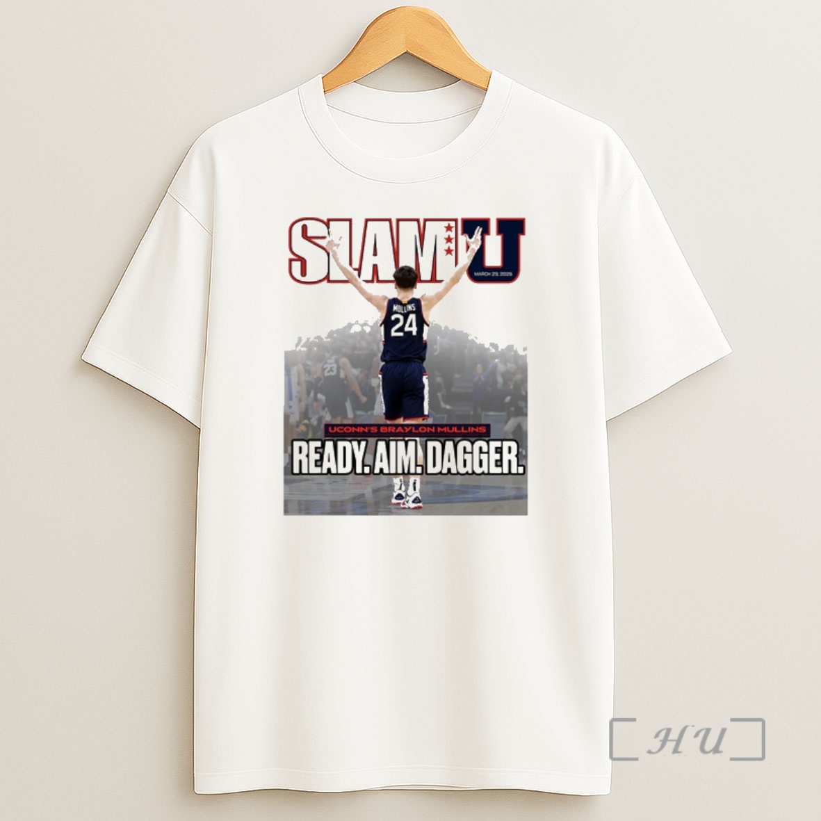 Officials 2026 Slam U Cover Uconn Huskies Braylon Mullins Ready Aim Dagger Shirt Sweatshirt Tee