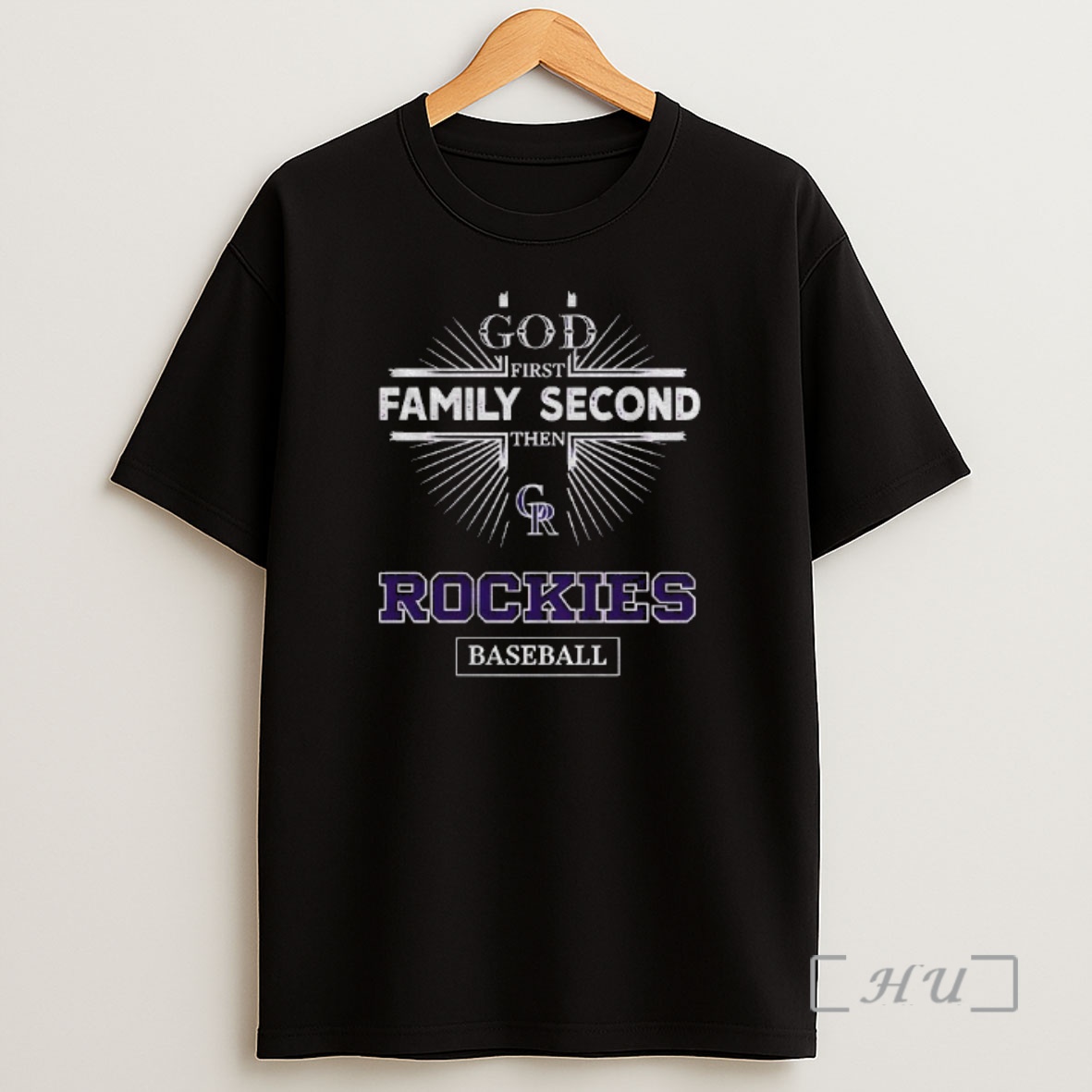 Officials 8k5fjacy God First Family Second Then Colorado Rockies Baseball Shirt Sweatshirt Tee