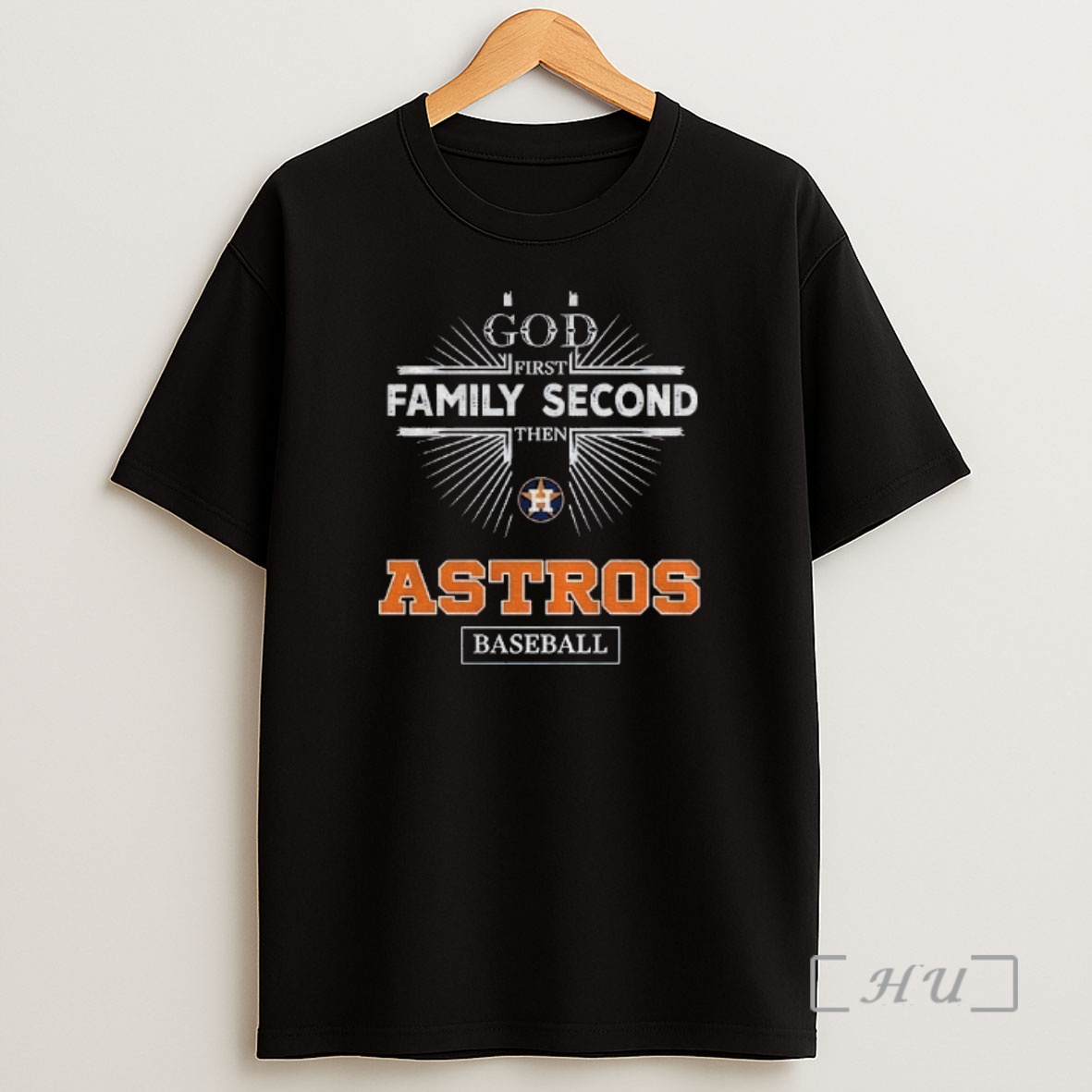 Officials Adjkjfxk God First Family Second Then Houston Astros Baseball Shirt Sweatshirt Tee