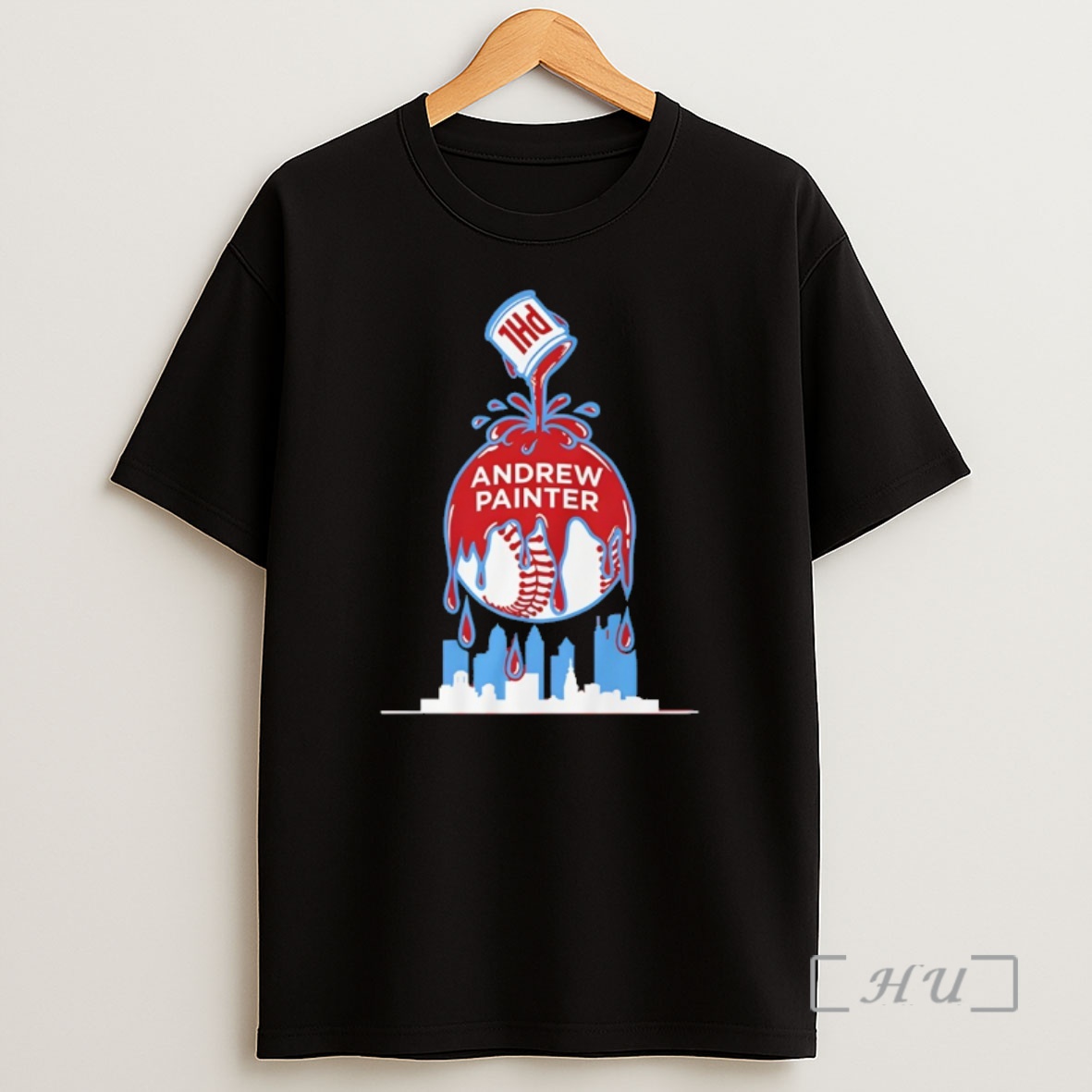 Officials Andrew Painter Philadelphia Phillies Baseball Paint The Town Shirt Sweatshirt Tee