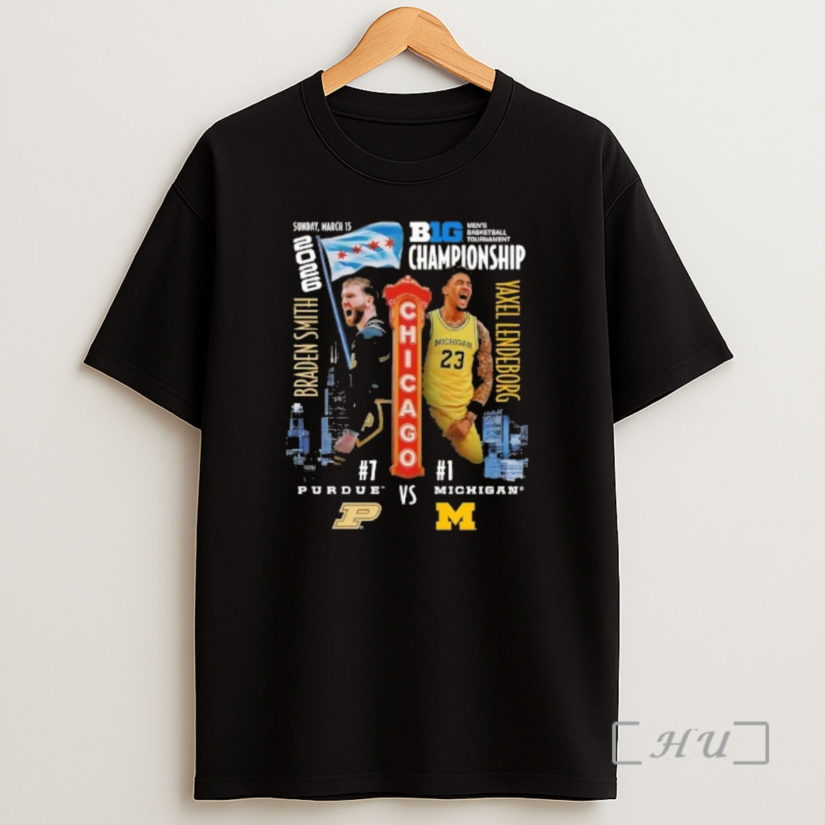 Officials Big Ten Mens Basketball Braden Smith Purdue Boilermakers Vs Yaxel Lendeborg Michigan Wolverines Shirt Sweatshirt Tee