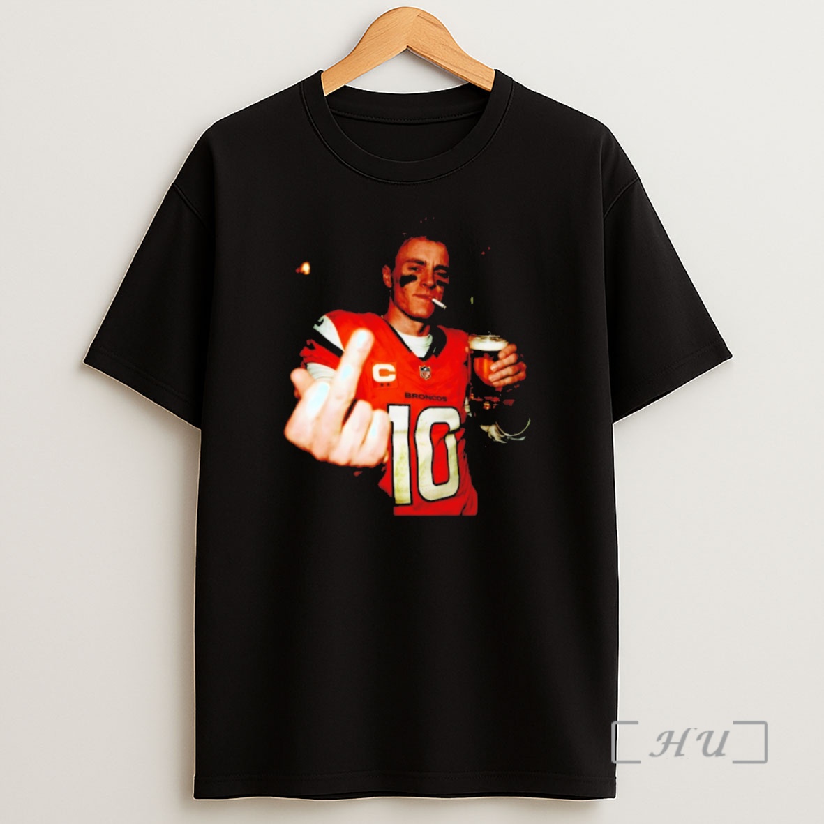 Officials Bo Nix Middle Finger Smoking Denver Broncos Football Vintage Shirt Sweatshirt Tee