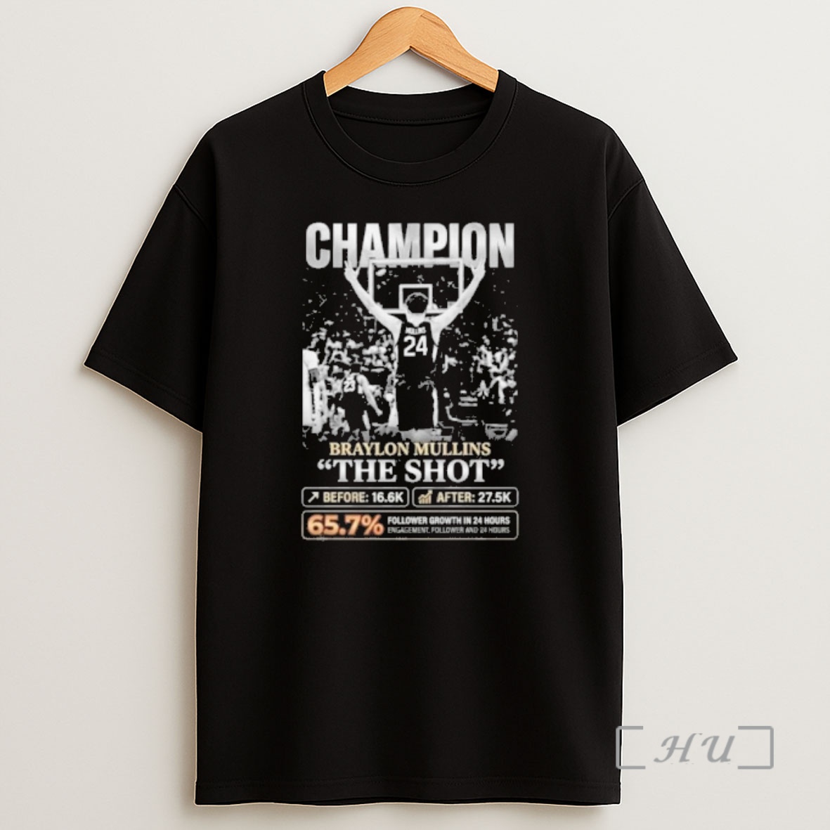 Officials Braylon Mullins Champion The Shot Game Duke Vs Uconn Shirt Sweatshirt Tee