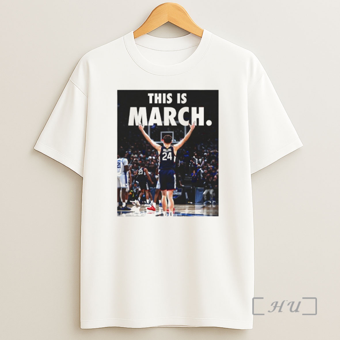 Officials Braylon Mullins Uconn Huskies Mens Basketball Clutch Moment Photo Shirt Sweatshirt Tee