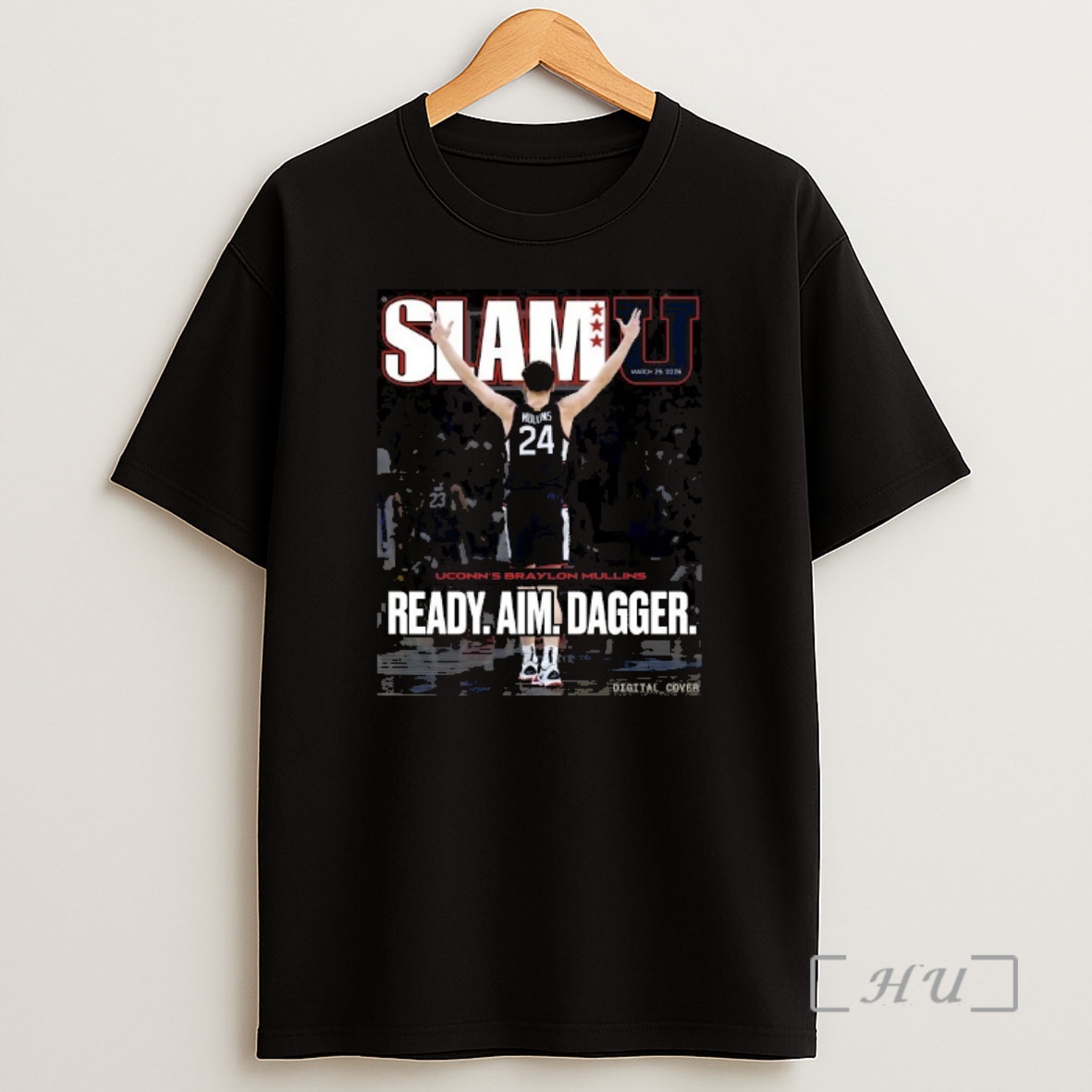 Officials Braylon Mullins Uconn Huskies Mens Basketball Slamu Cover March 29 2026 Ready Aim Dagger Shirt Sweatshirt Tee