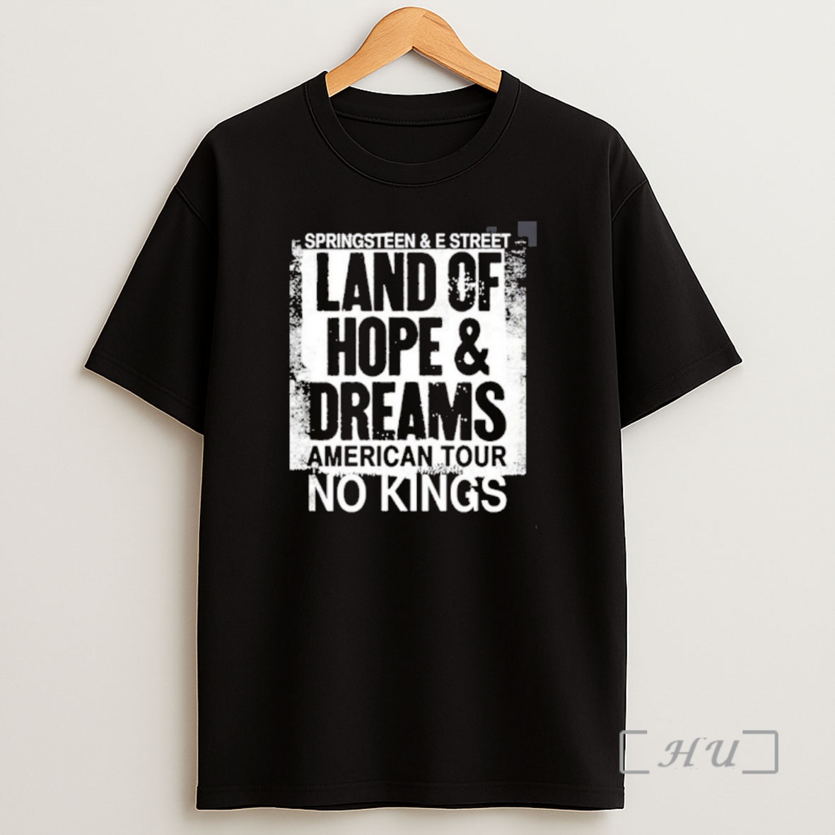 Officials Bruce Springsteen And E Street Land Of Hope And Dreams American Tour 2026 Merch No Kings Black Shirt Sweatshirt Tee