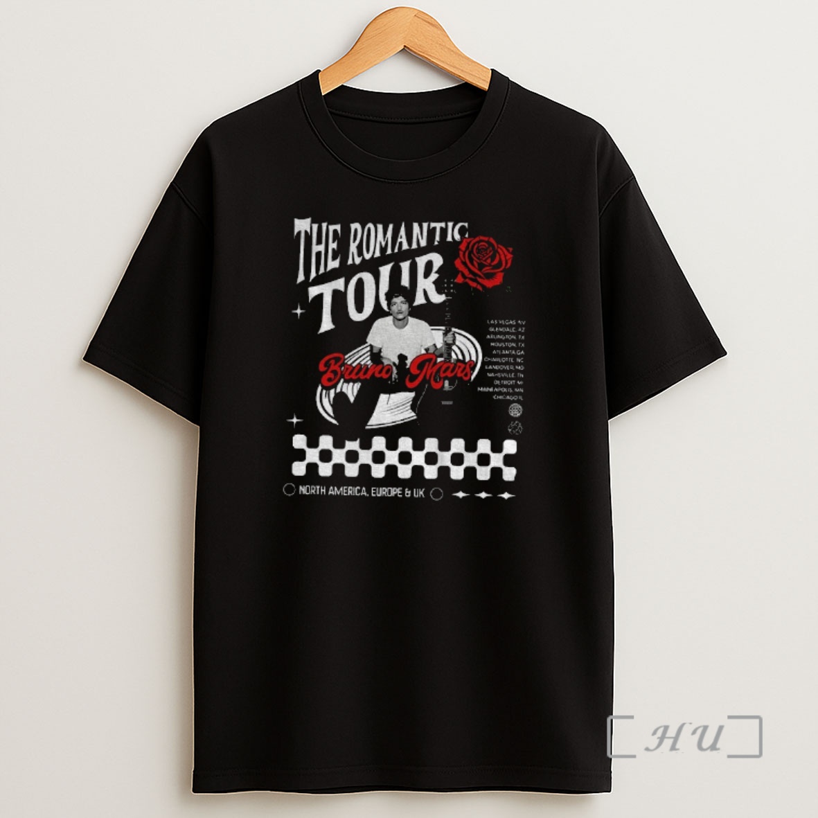Officials Bruno Mars The Romantic Tour Pop Concert Vintage Shirt Sweatshirt Tee