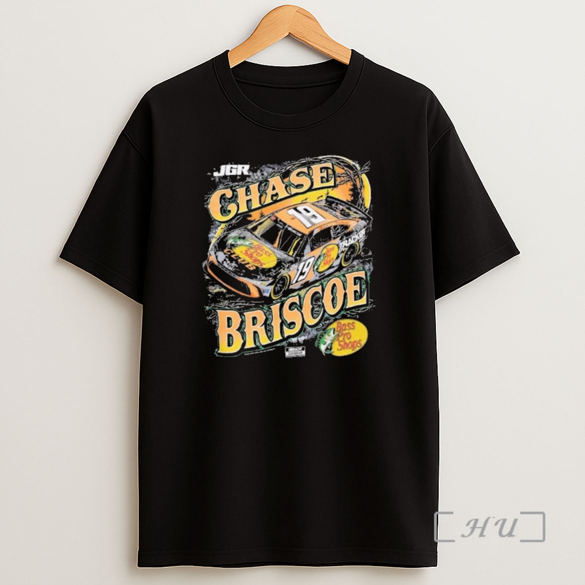 Officials Chase Briscoe Joe Gibbs Racing Team Collection Black 19 Shirt Sweatshirt Tee