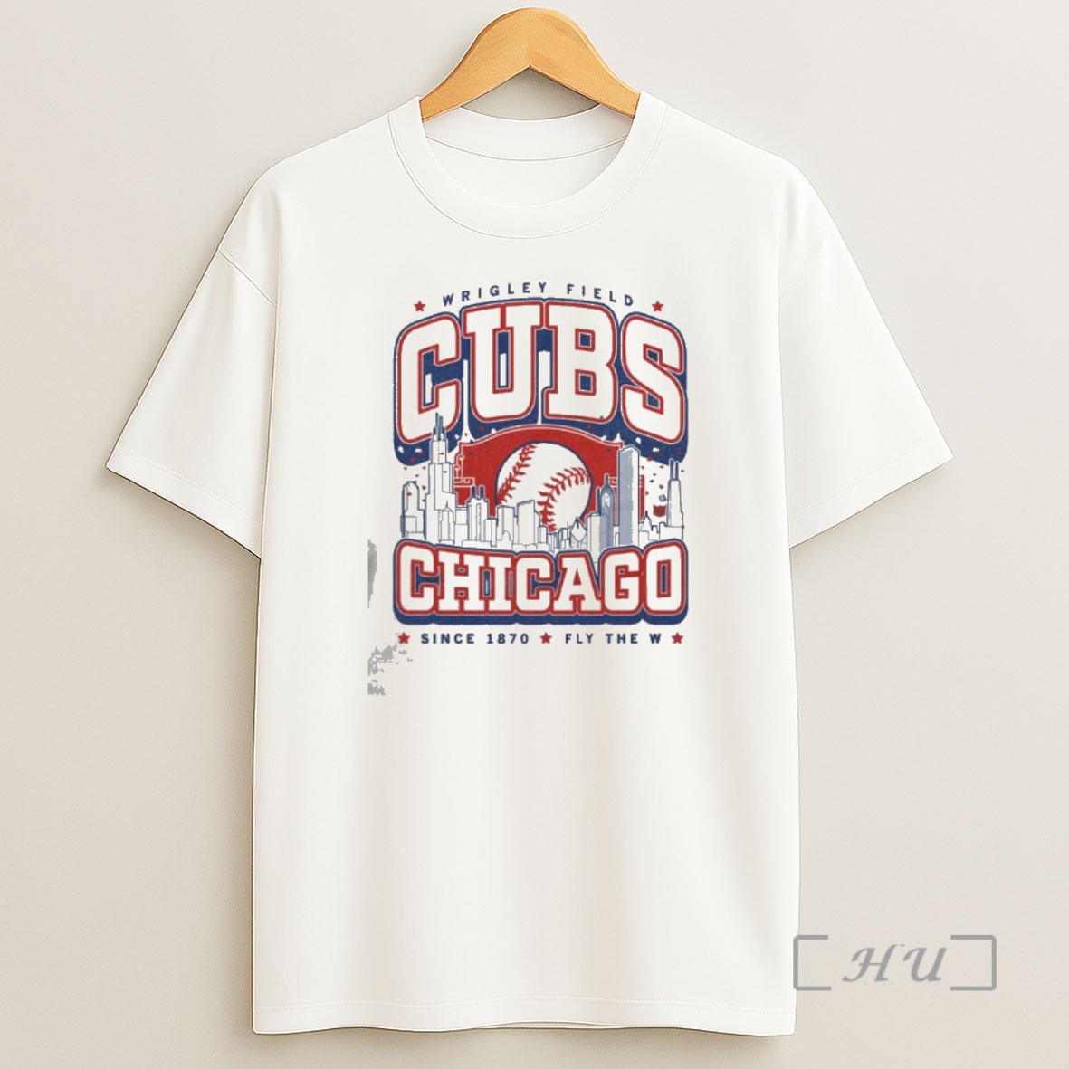 Officials Chicago Cubs Wrigley Field Chicago Since 1870 Fly The W Max Collegiate Shirt Sweatshirt Tee