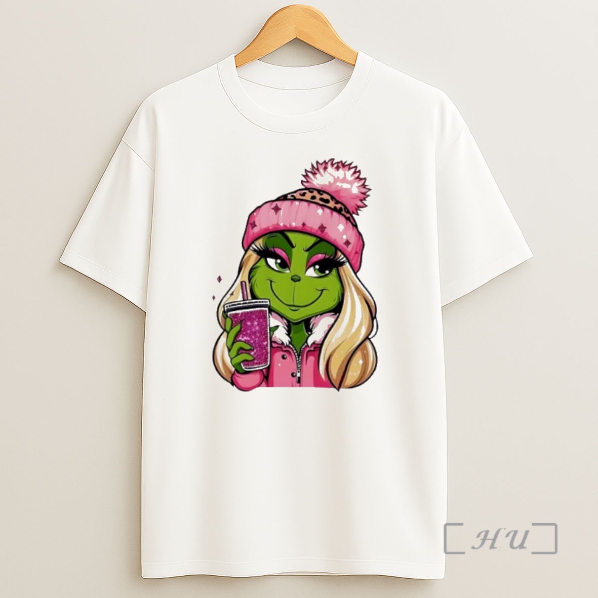 Officials Christmas Pink Grinch Girl Milktea 2025 Shirt Sweatshirt Tee