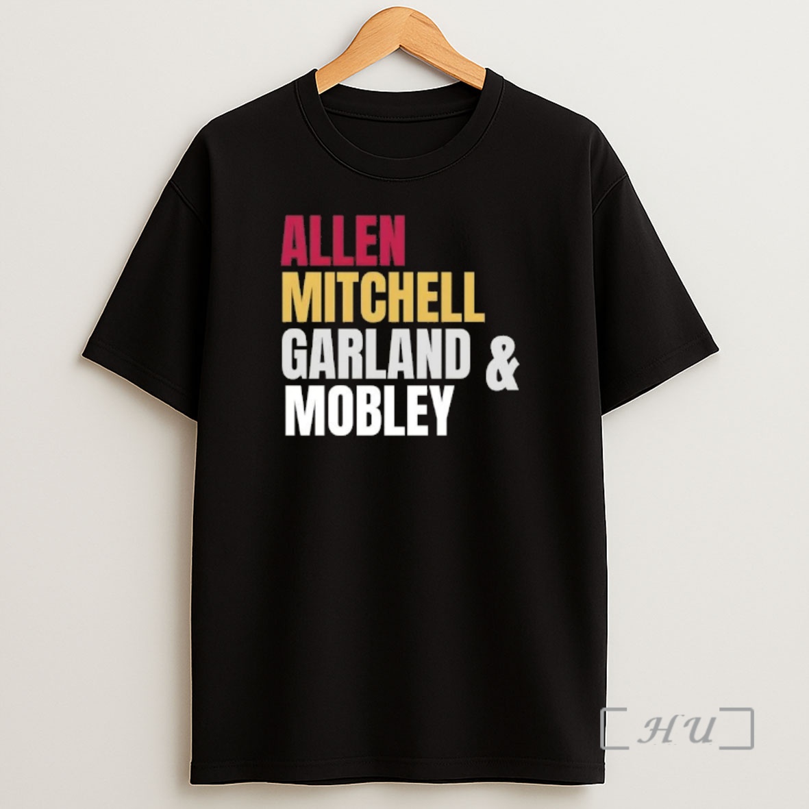 Officials Cleveland Cavaliers Basketball Starting Four Allen Mitchell Garland And Mobley Shirt Sweatshirt Tee