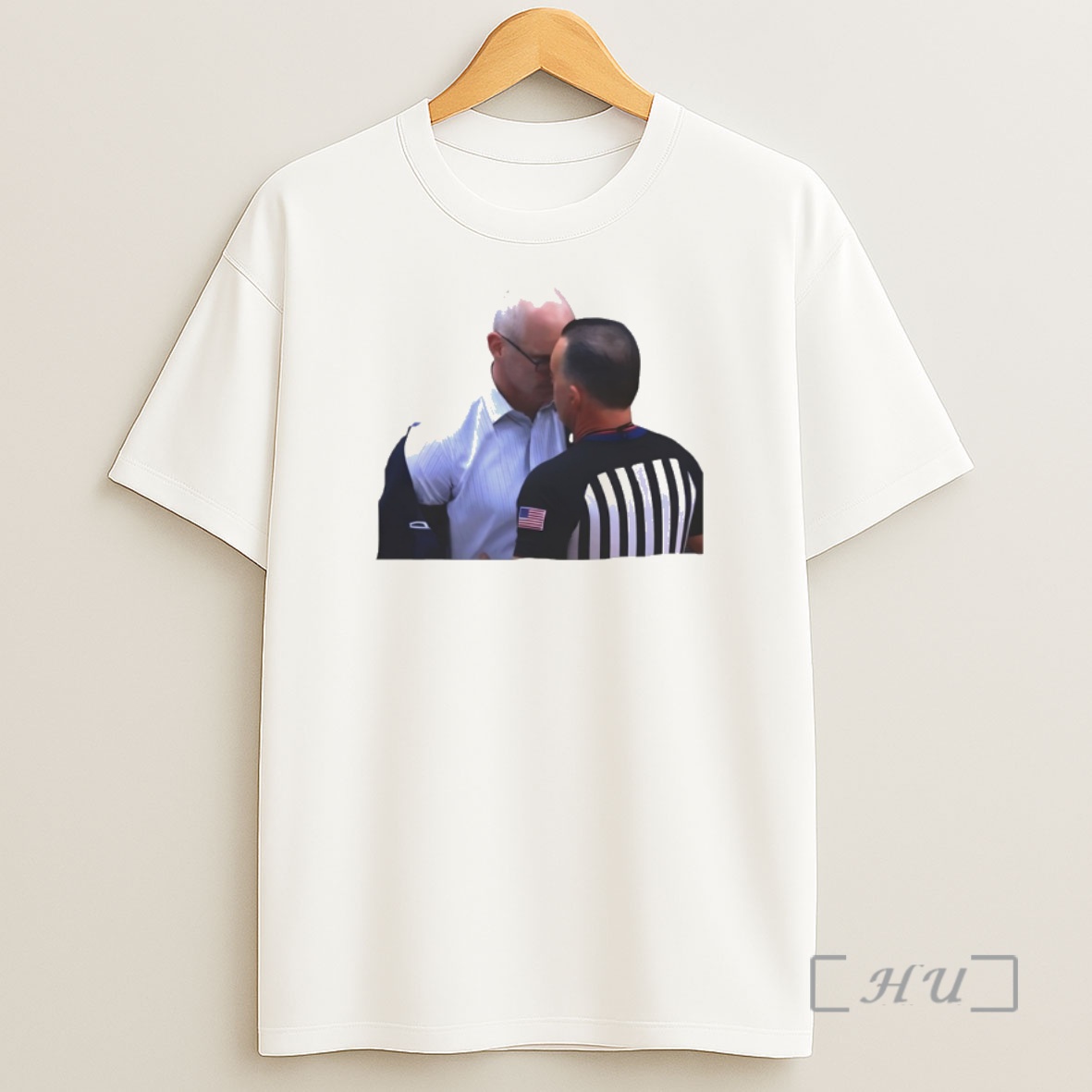 Officials Dan Hurley Heated Moment Uconn Huskies Headbutt Vs Ref Basketball Shirt Sweatshirt Tee