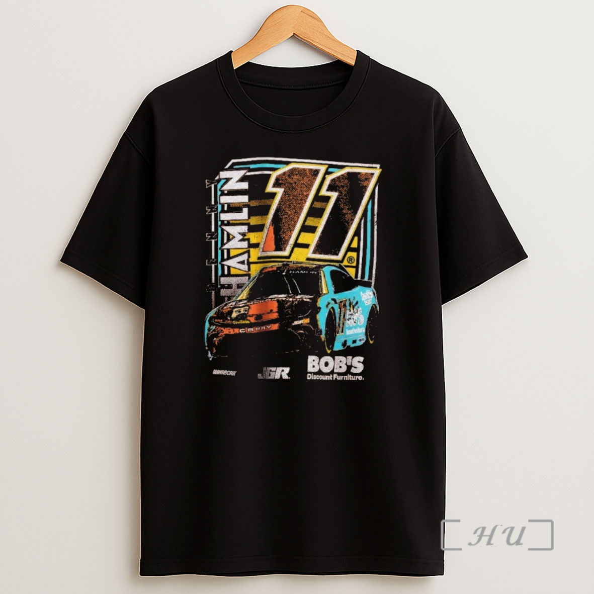 Officials Denny Hamlin Joe Gibbs Racing Team Collection Orange 11 Shirt Sweatshirt Tee