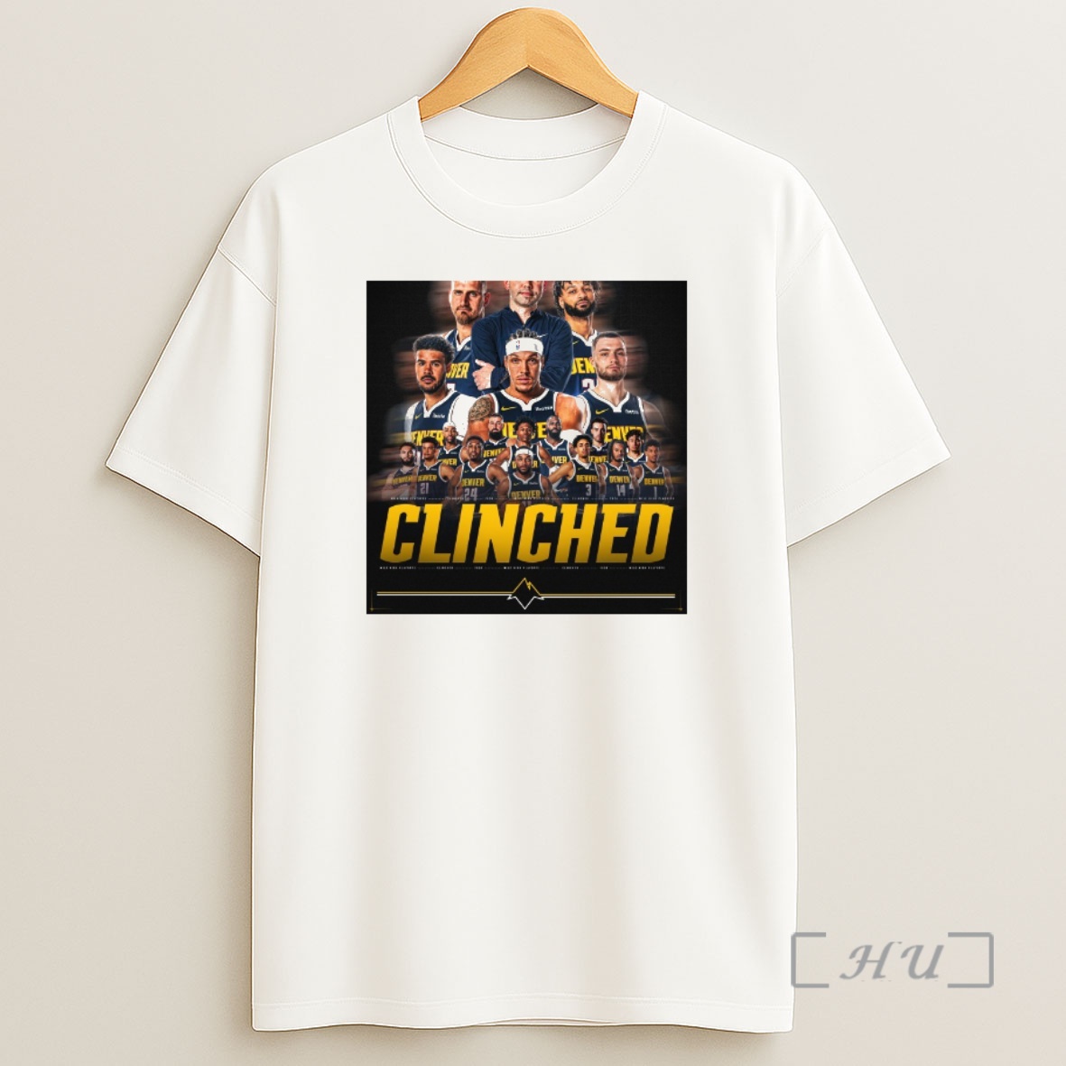 Officials Denver Nuggets 2026 Mile High Playoffs Clinched 2026 Shirt Sweatshirt Tee