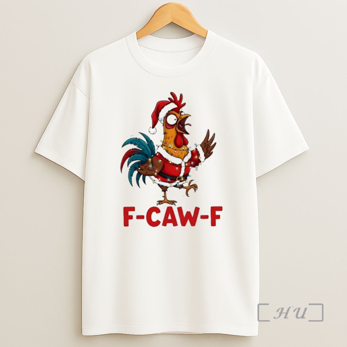 Officials F Caw F Chicken Funny Christmas Rooster Shirt Sweatshirt Tee