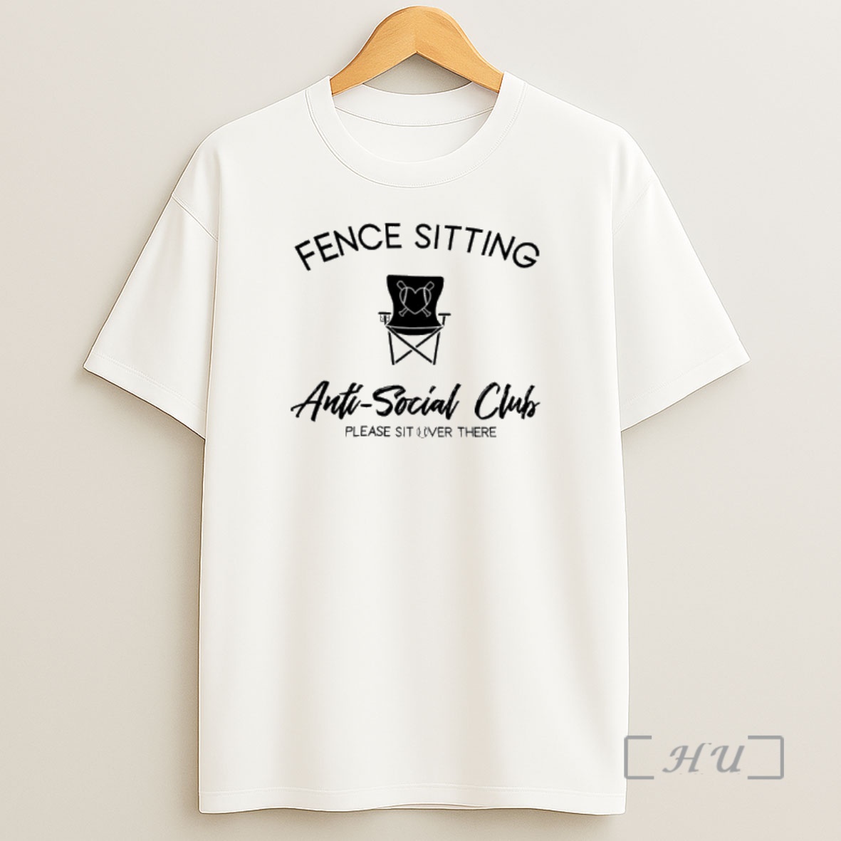 Officials Fence Sitting Anti Social Club Baseball Please Sit Over There Shirt Sweatshirt Tee