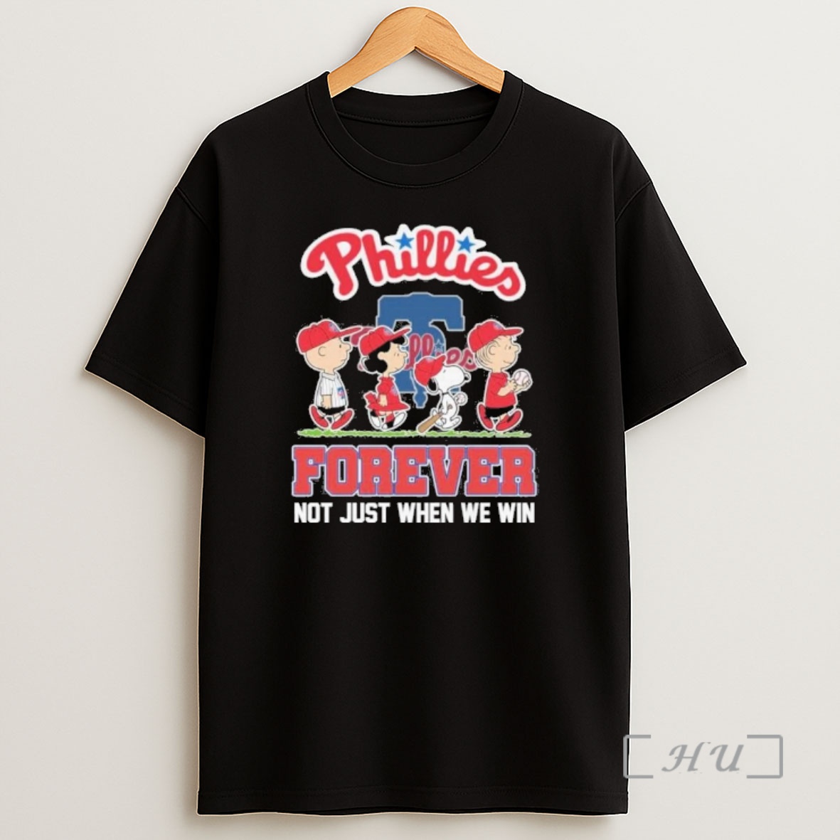 Officials Forever The Peanuts Characters X Philadelphia Phillies Baseball Shirt Sweatshirt Tee