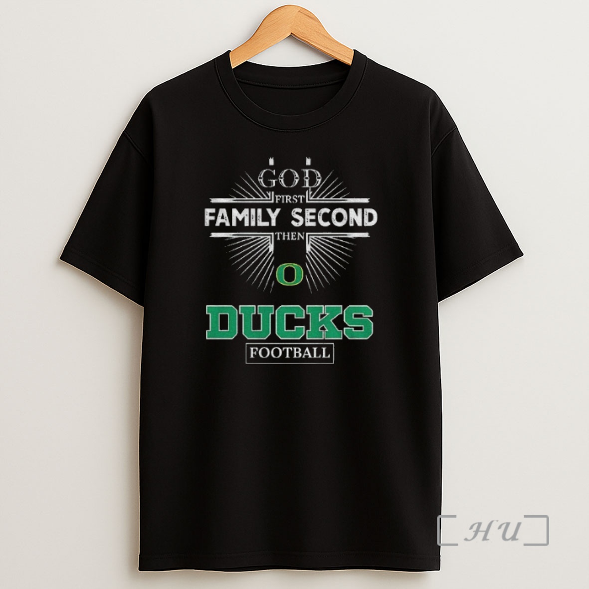 Officials God First Family Second Then Oregon Ducks Football Shirt Sweatshirt Tee