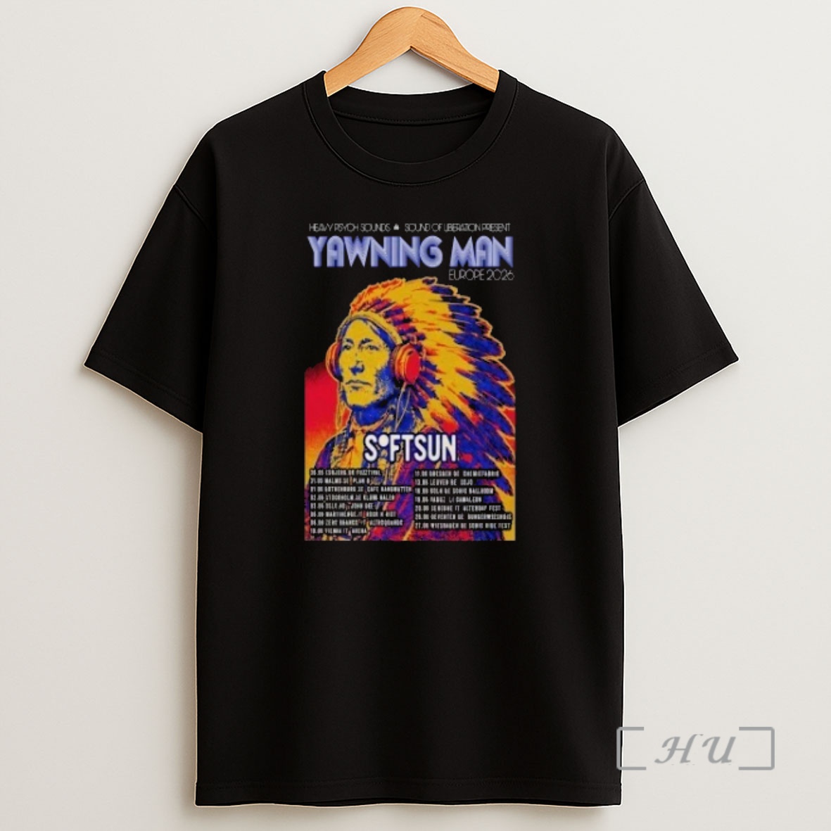 Officials Heavy Psych Sounds And Yawning Man Softsun Europe 2026 Shirt Sweatshirt Tee