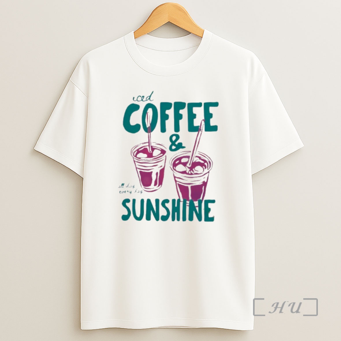 Officials Iced Coffee And Sunshine Art Shirt Sweatshirt Tee