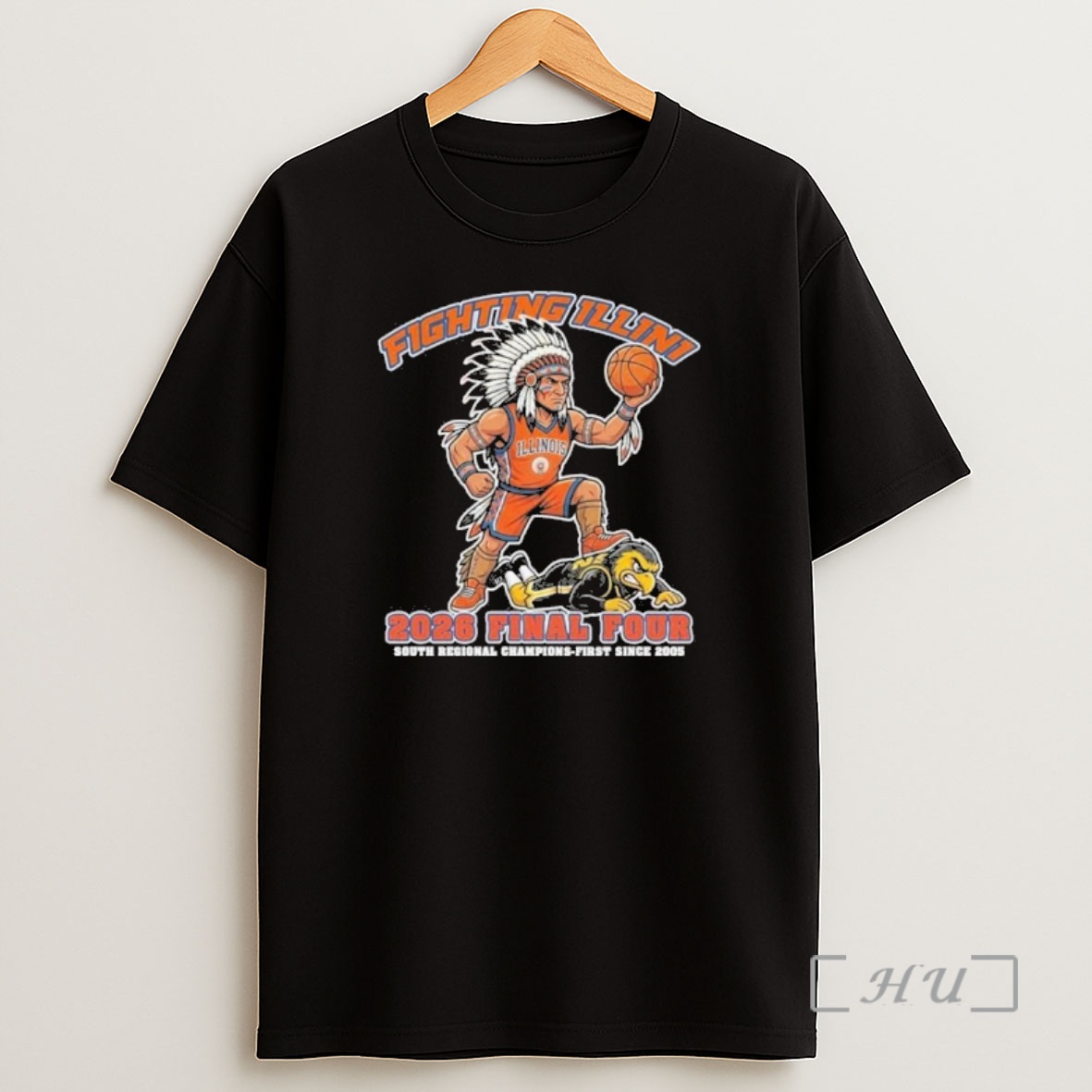 Officials Illinois Fighting Illini Mens Basketball Beat Iowa Hawkeyes 2026 Final Four Regional Champions Shirt Sweatshirt Tee