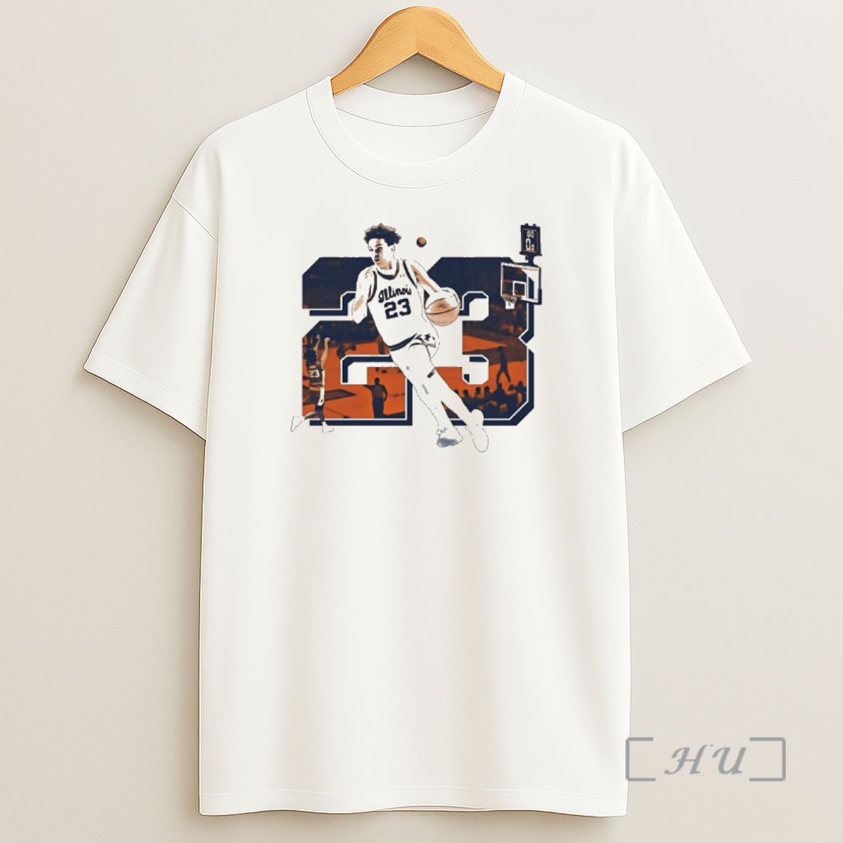Officials Keaton Wagler 23 Illinois Fighting Illini Basketball Vintage Shirt Sweatshirt Tee