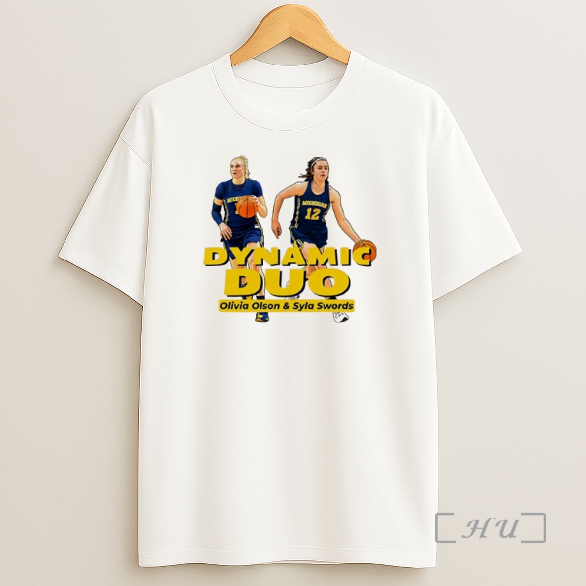 Officials Michigan Wolverine Dynamic Duo Olivia Olson And Syla Swords Shirt Sweatshirt Tee