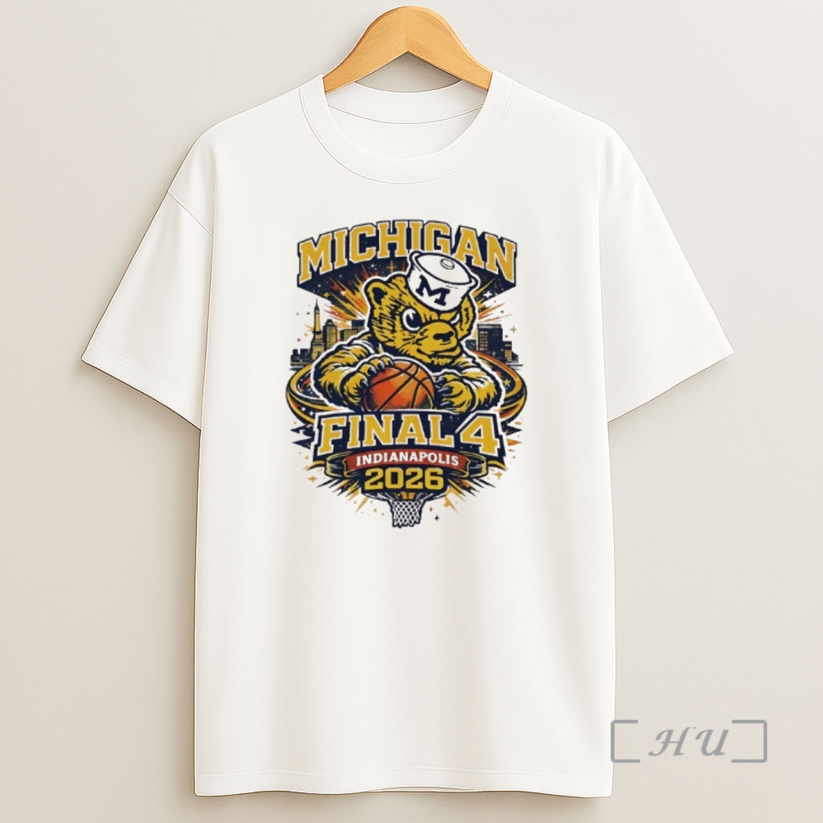 Officials Michigan Wolverines Mens Basketball 2026 Final Four Indianapolis Retro Shirt Sweatshirt Tee