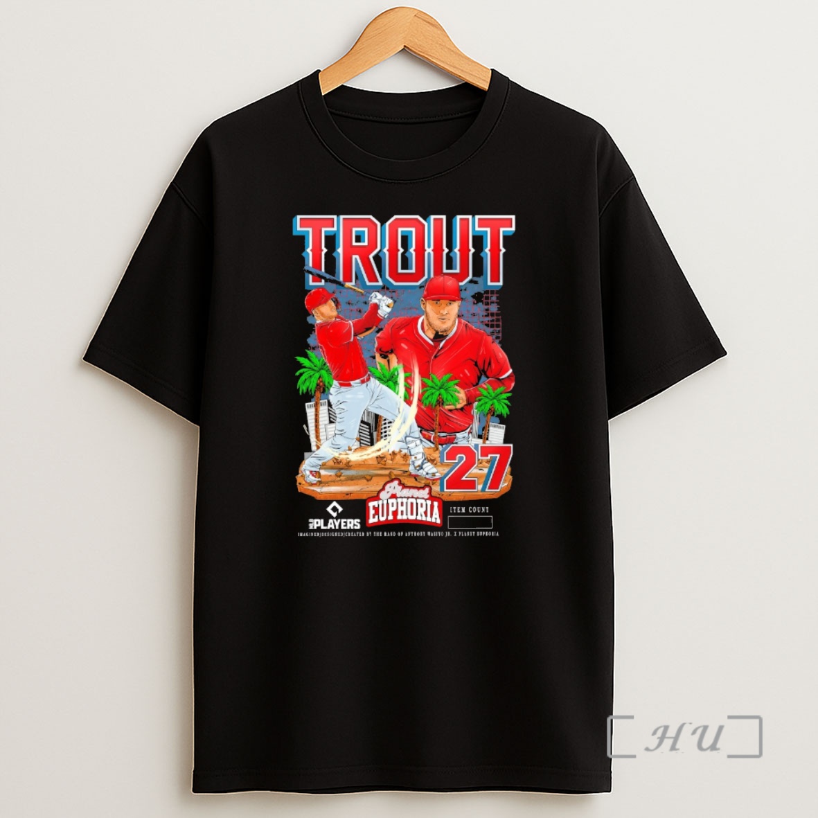 Officials Mike Trout Los Angeles Angels Mlb Players Planet Euphoria Artwork 2026 Shirt Sweatshirt Tee