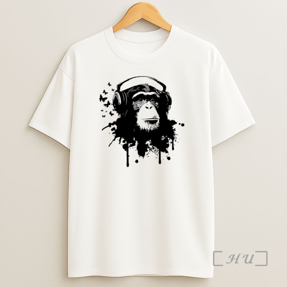 Officials Monkey With Headphones Art Shirt Sweatshirt Tee