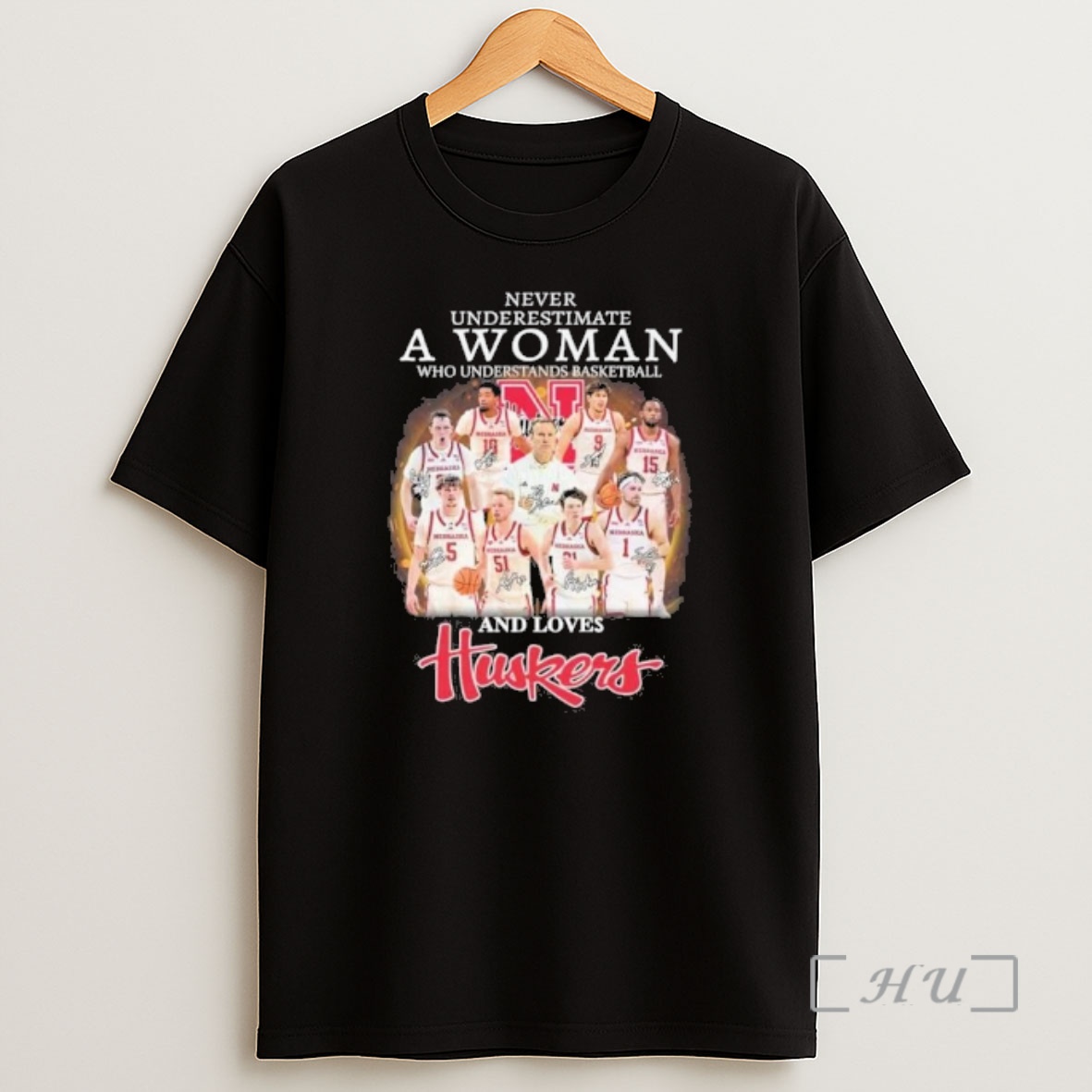 Officials Never Underestimate A Woman Who Understand Basketball And Loves Nebraska Cornhuskers Team Shirt Sweatshirt Tee