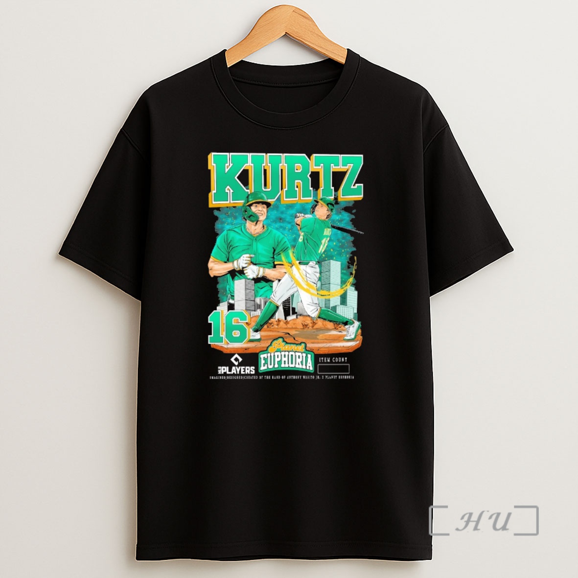 Officials Nick Kurtz Athletics Mlb Players Planet Euphoria Artwork 2026 Shirt Sweatshirt Tee