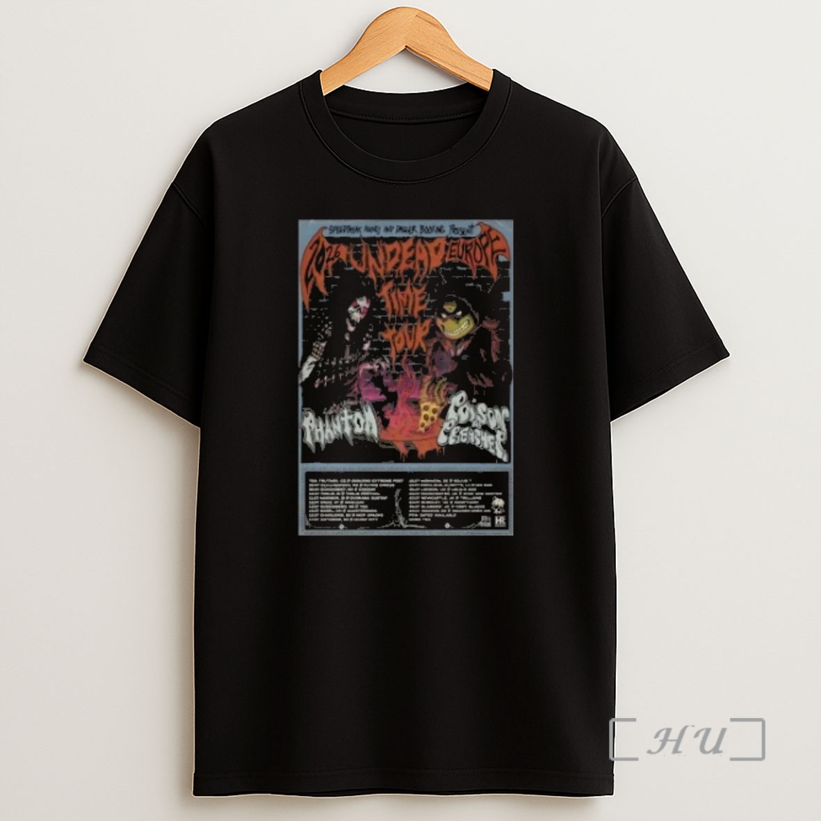 Officials Phantom With Poison The Preacher Undead Time Tour Europe And Uk 2026 Shirt Sweatshirt Tee