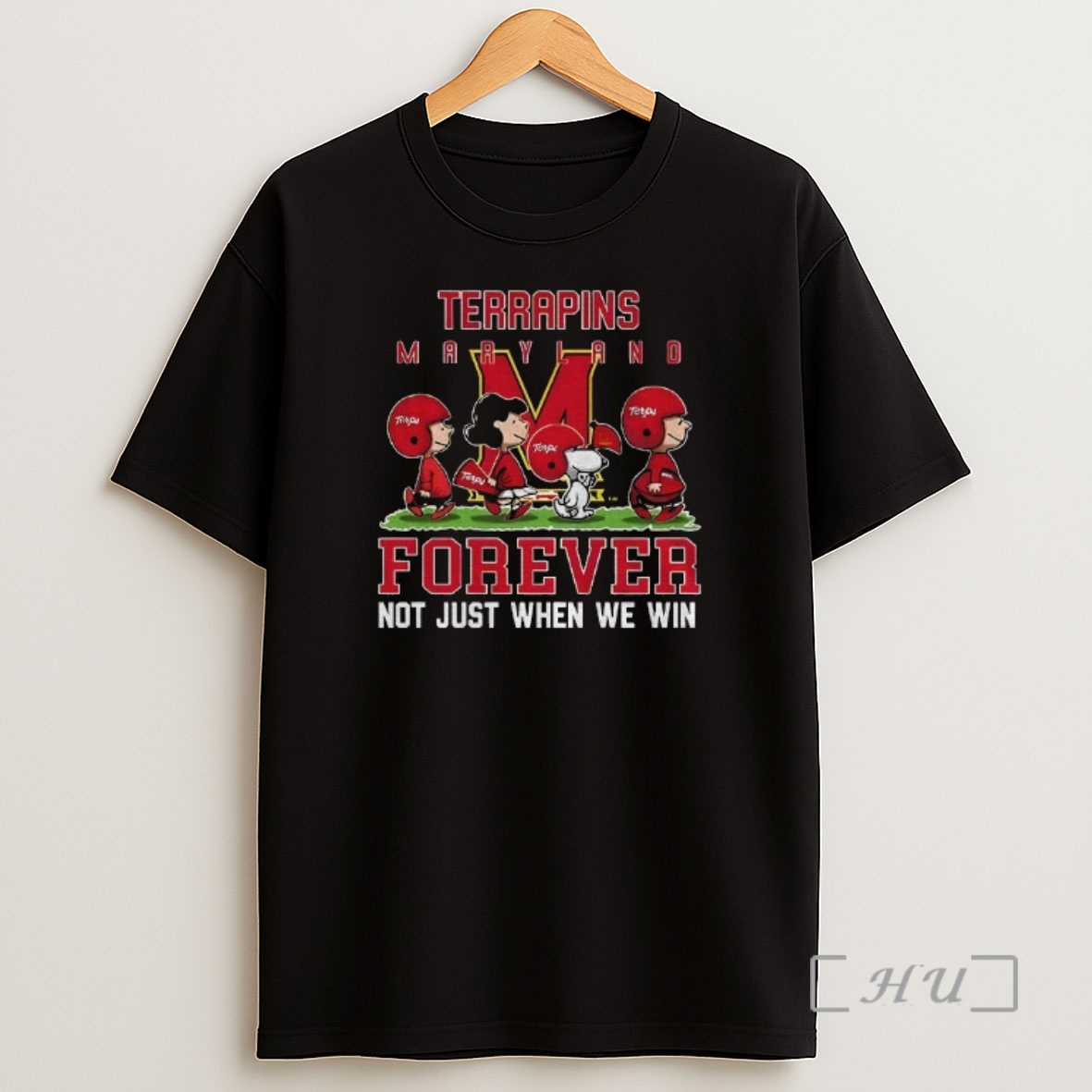 Officials Snoopy And Peanuts X Maryland Terrapins Football Forever Not Just When We Win Shirt Sweatshirt Tee