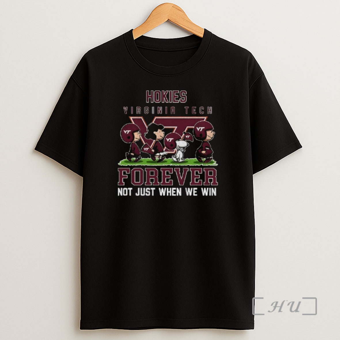 Officials Snoopy And Peanuts X Virginia Tech Hokies Football Forever Not Just When We Win Shirt Sweatshirt Tee