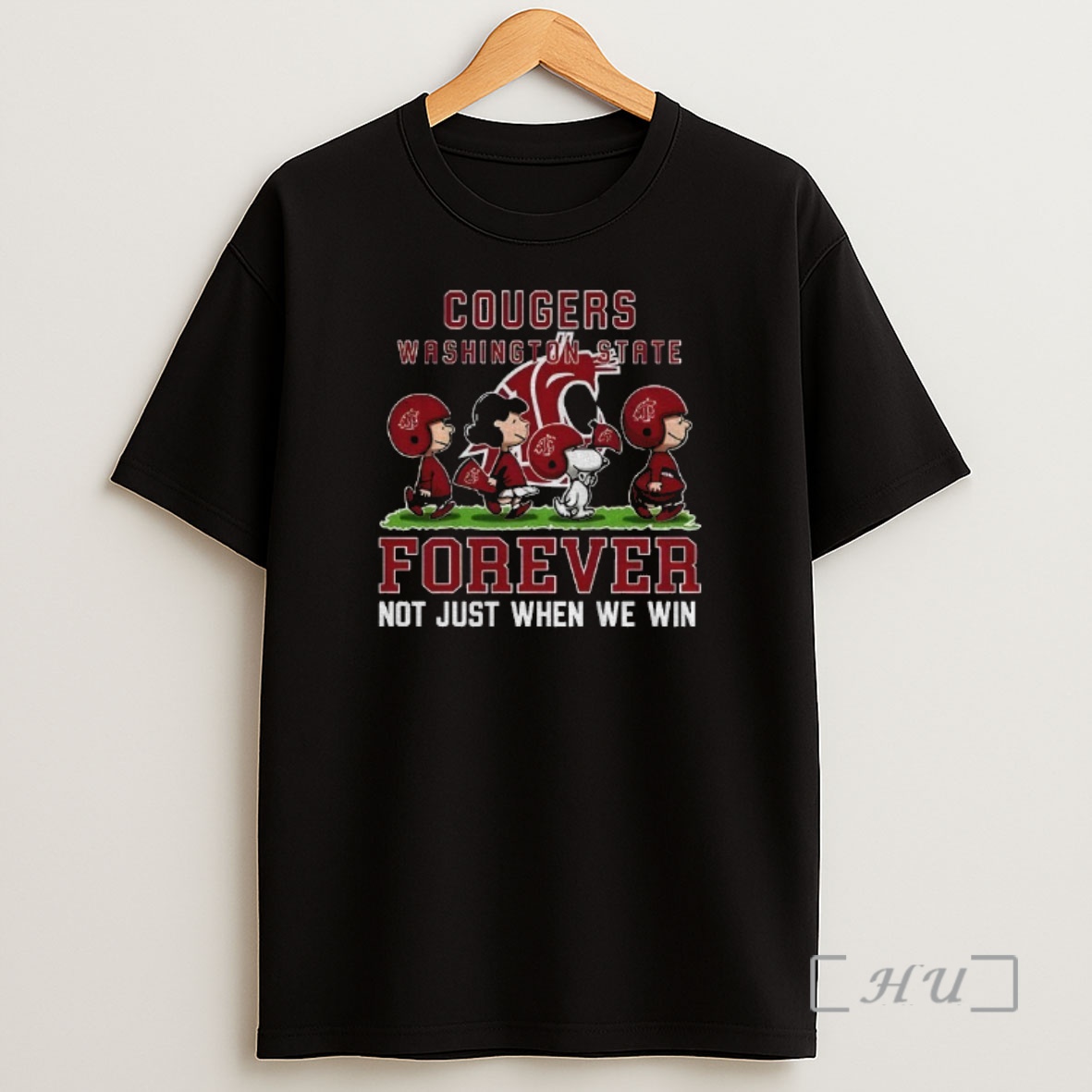 Officials Snoopy And Peanuts X Washington State Cougars Football Forever Not Just When We Win Shirt Sweatshirt Tee