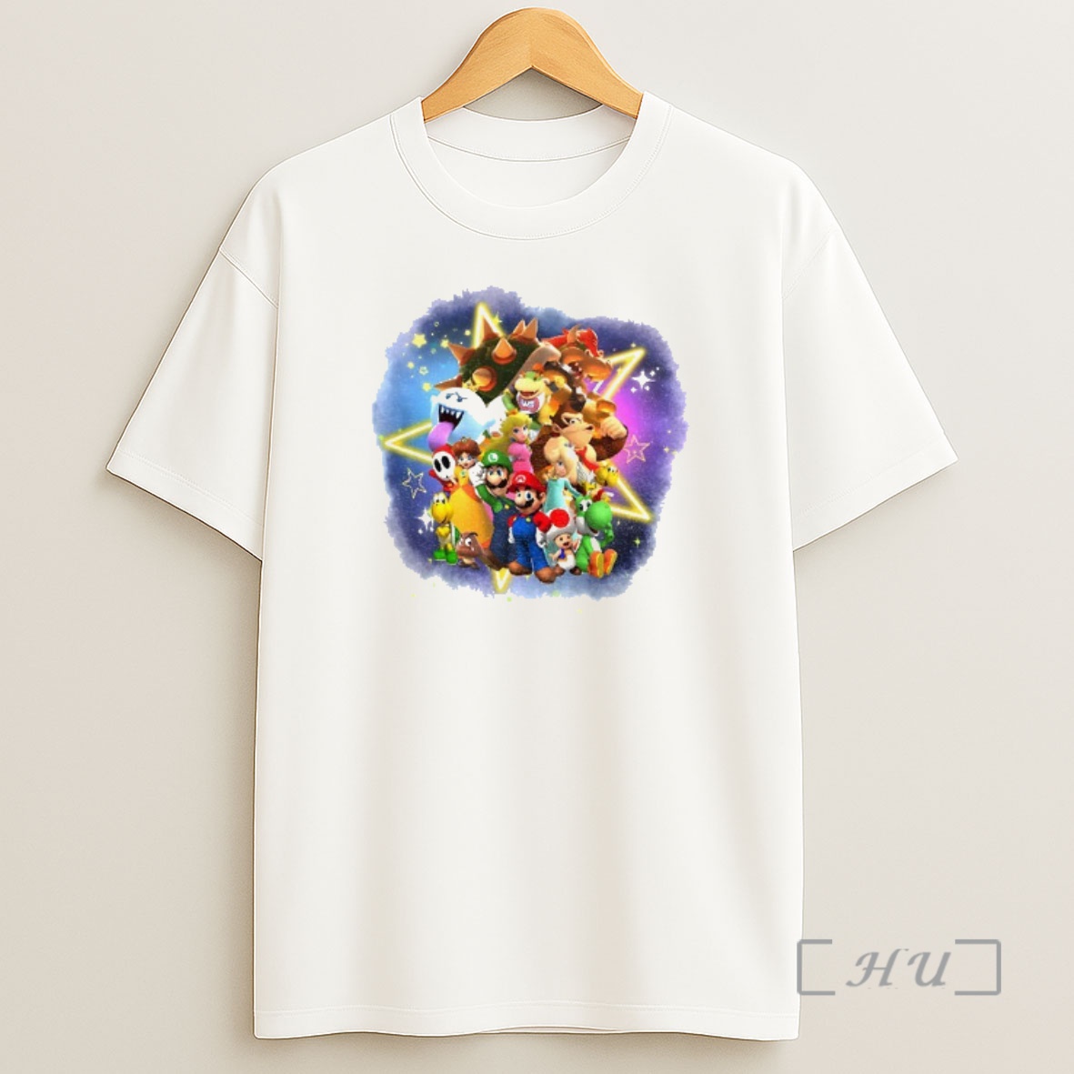 Officials Super Mario Galaxy Luigi Yoshi Bowser Peach Shirt Sweatshirt Tee