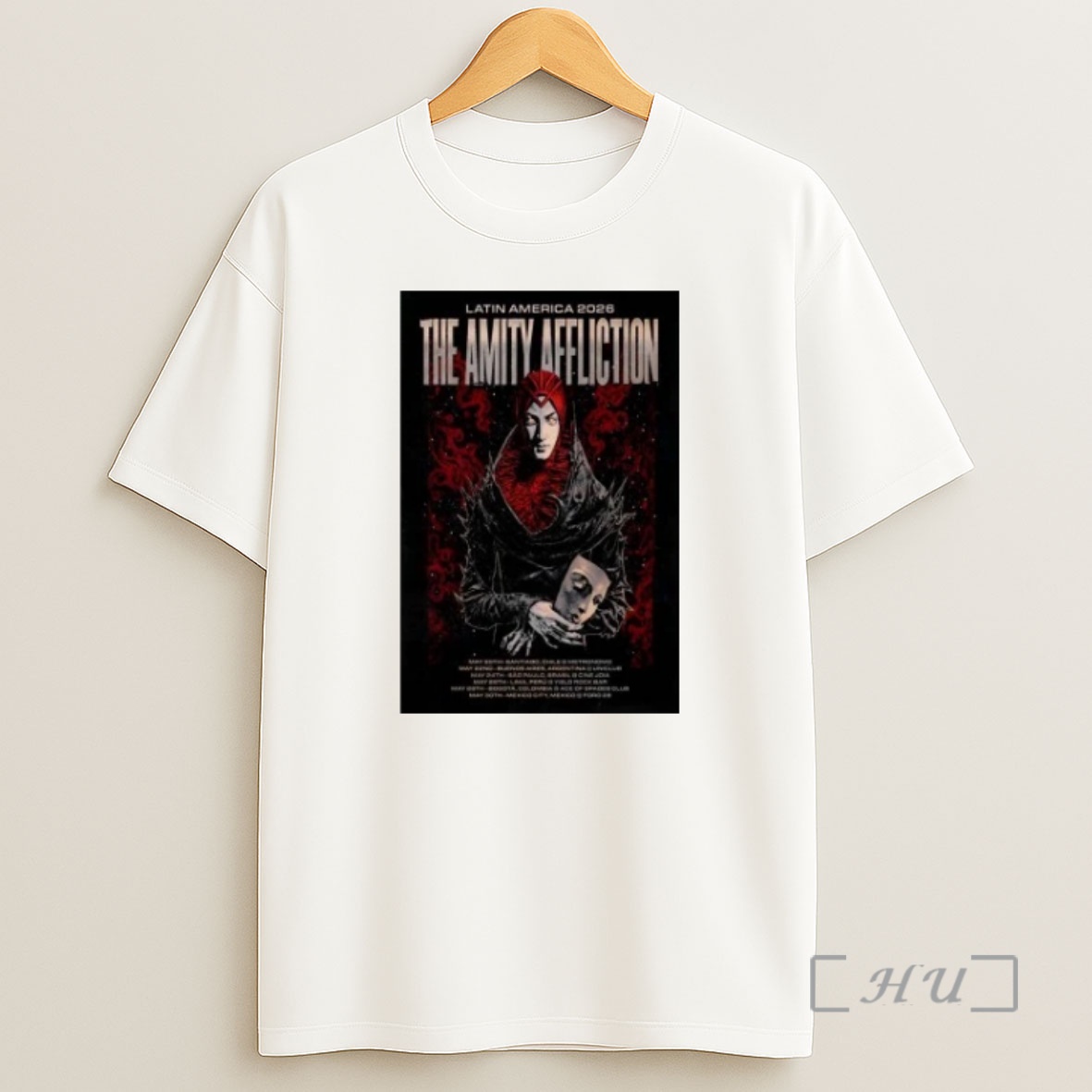 Officials The Amity Affliction Latin America Tour 2026 Shirt Sweatshirt Tee