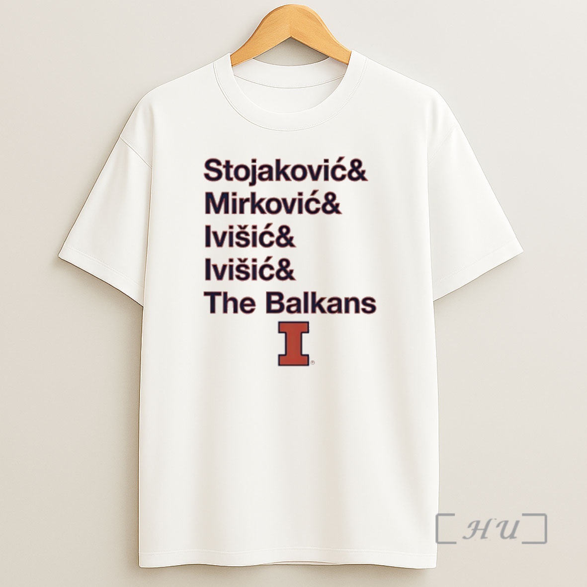 Officials The Balkan Bloc Stojakovic Mirkovic Ivisic And Ivisic Illinois Basketball Shirt Sweatshirt Tee