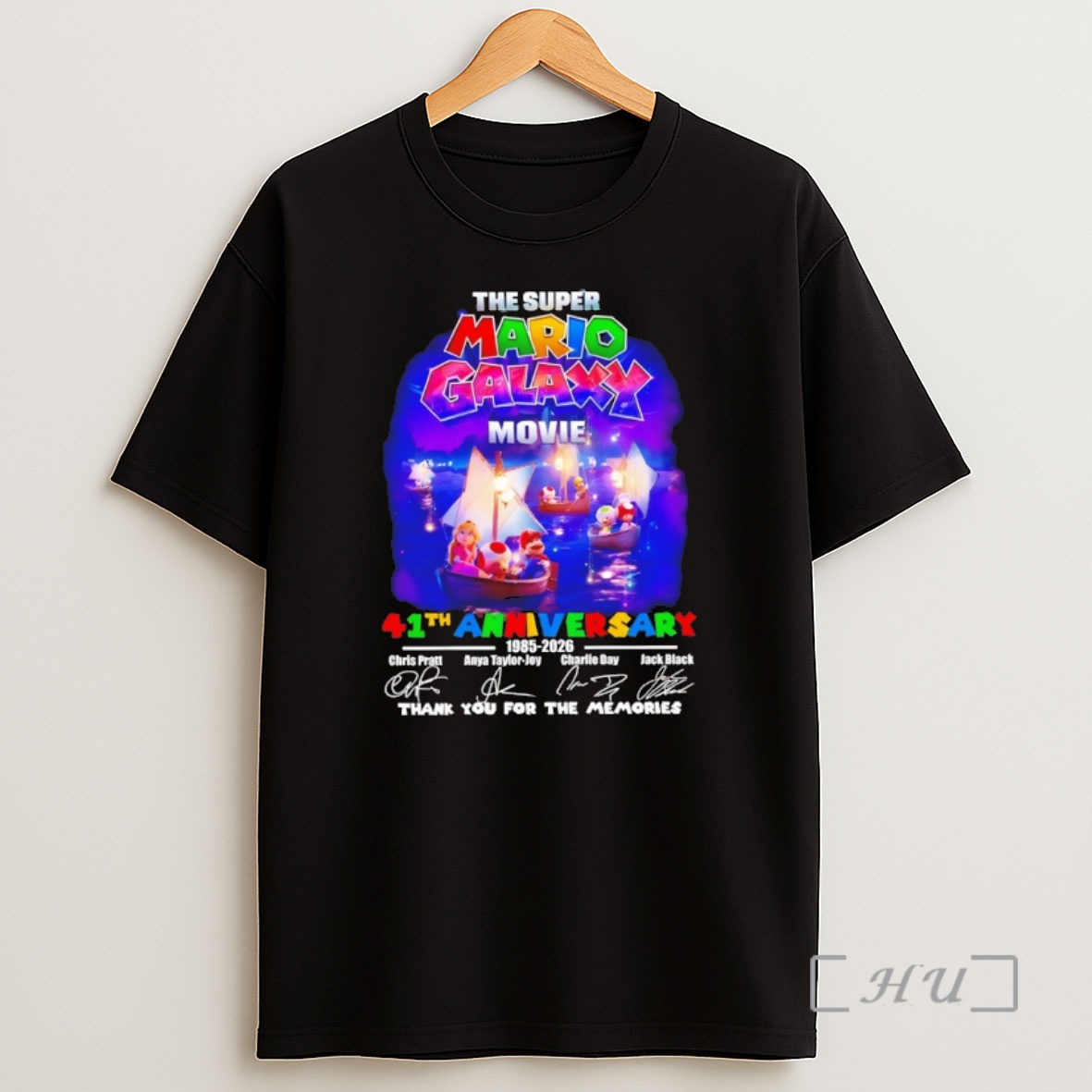 Officials The Super Mario Galaxy Movie 41th Anniversary Thank You For The Memories Signatures Shirt Sweatshirt Tee