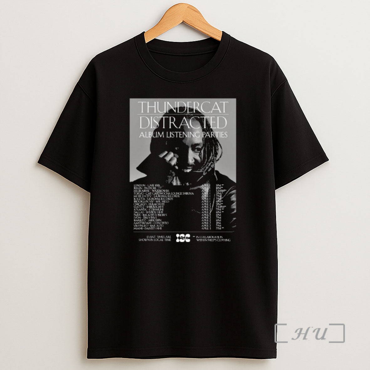 Officials Thundercat Distracted Album Listening Parties Tour 2026 Shirt Sweatshirt Tee