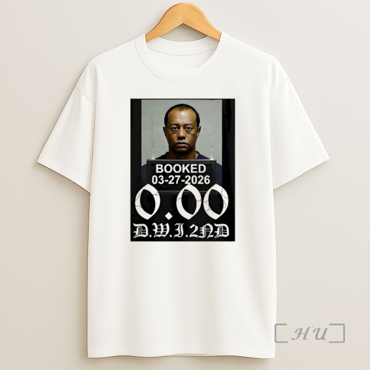 Officials Tiger Woods Booked 2026 Mugshot Graphic Shirt Sweatshirt Tee